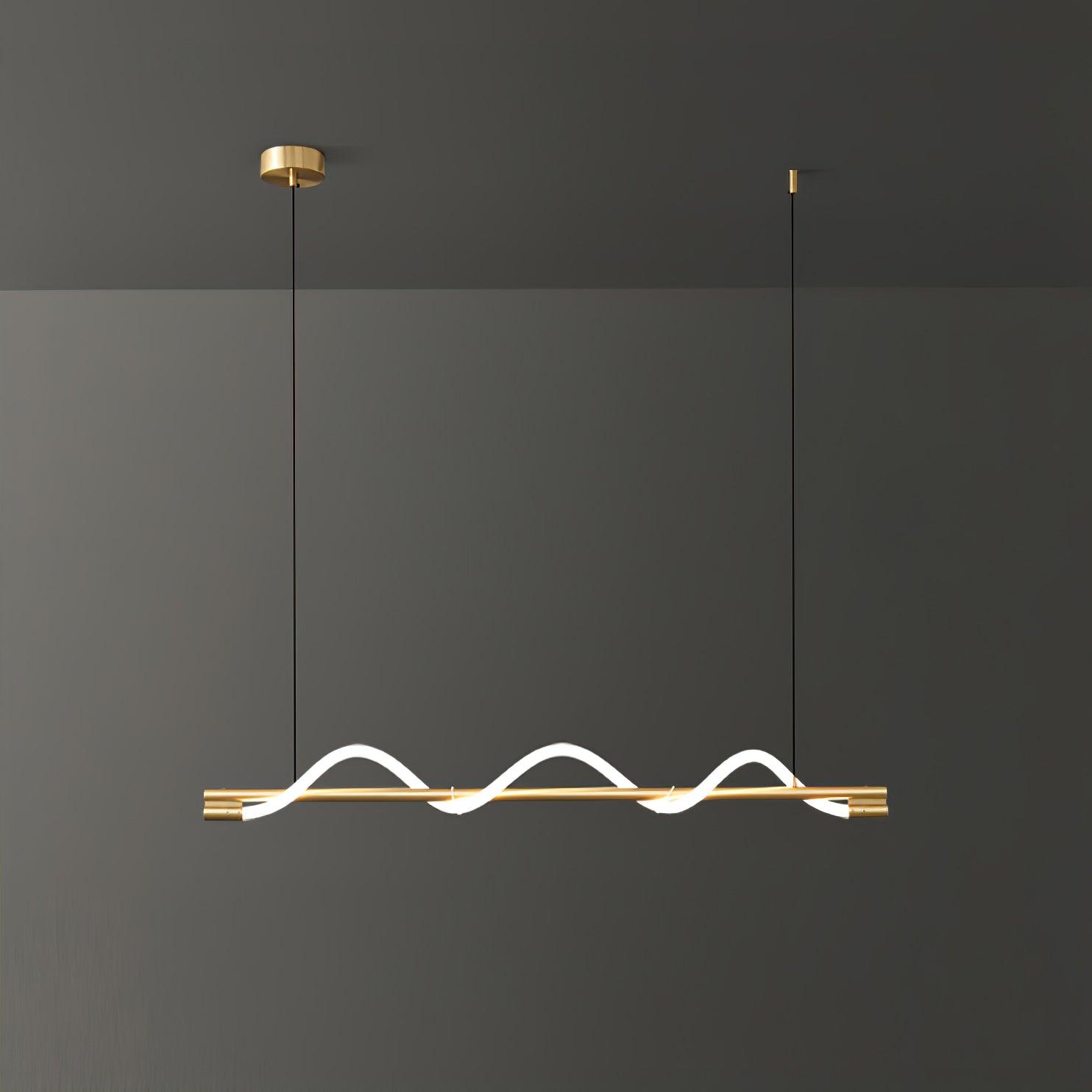 Linear Curve Island Pendant Lamp - Letslighting