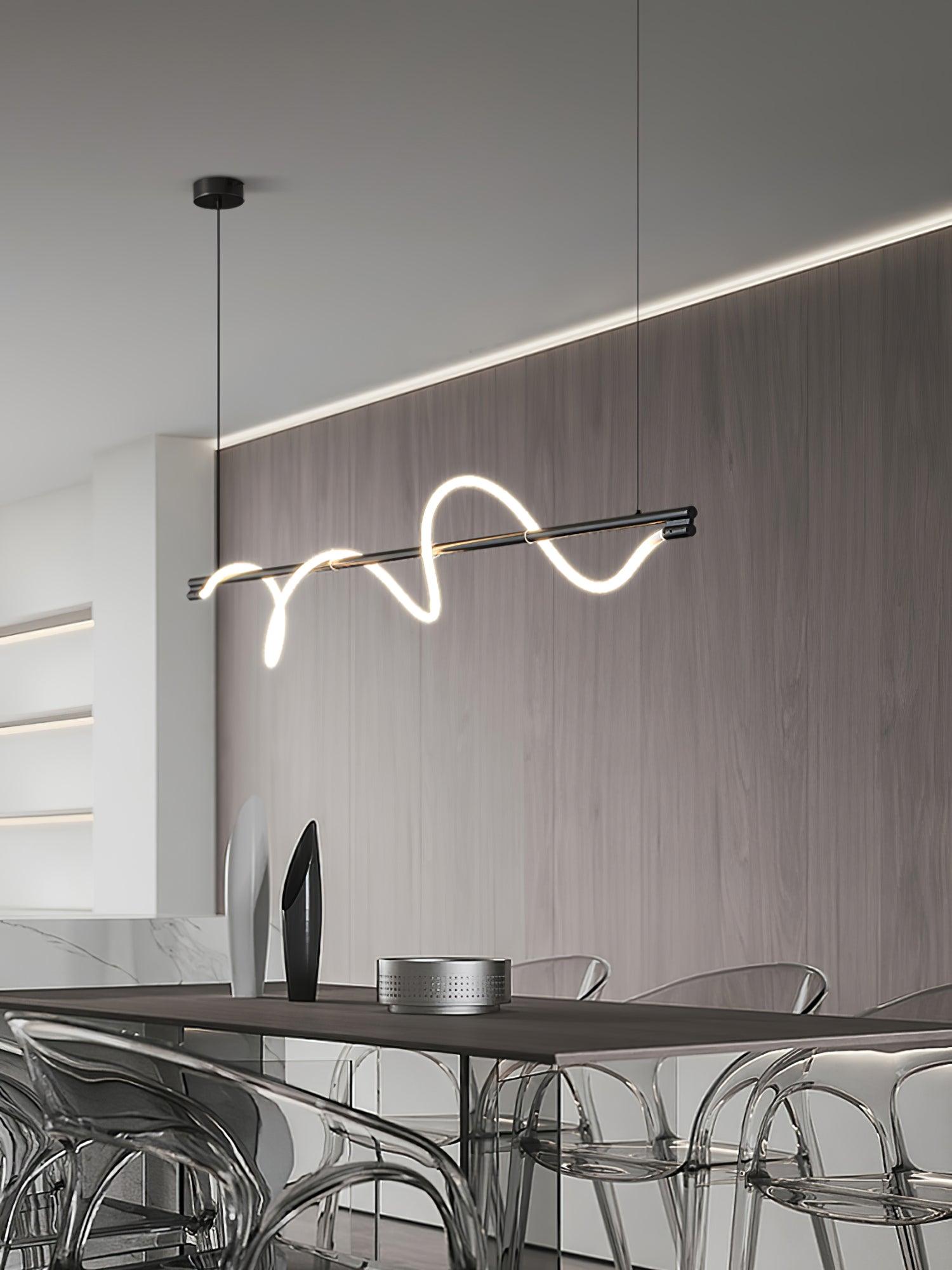 Linear Curve Island Pendant Lamp - Letslighting