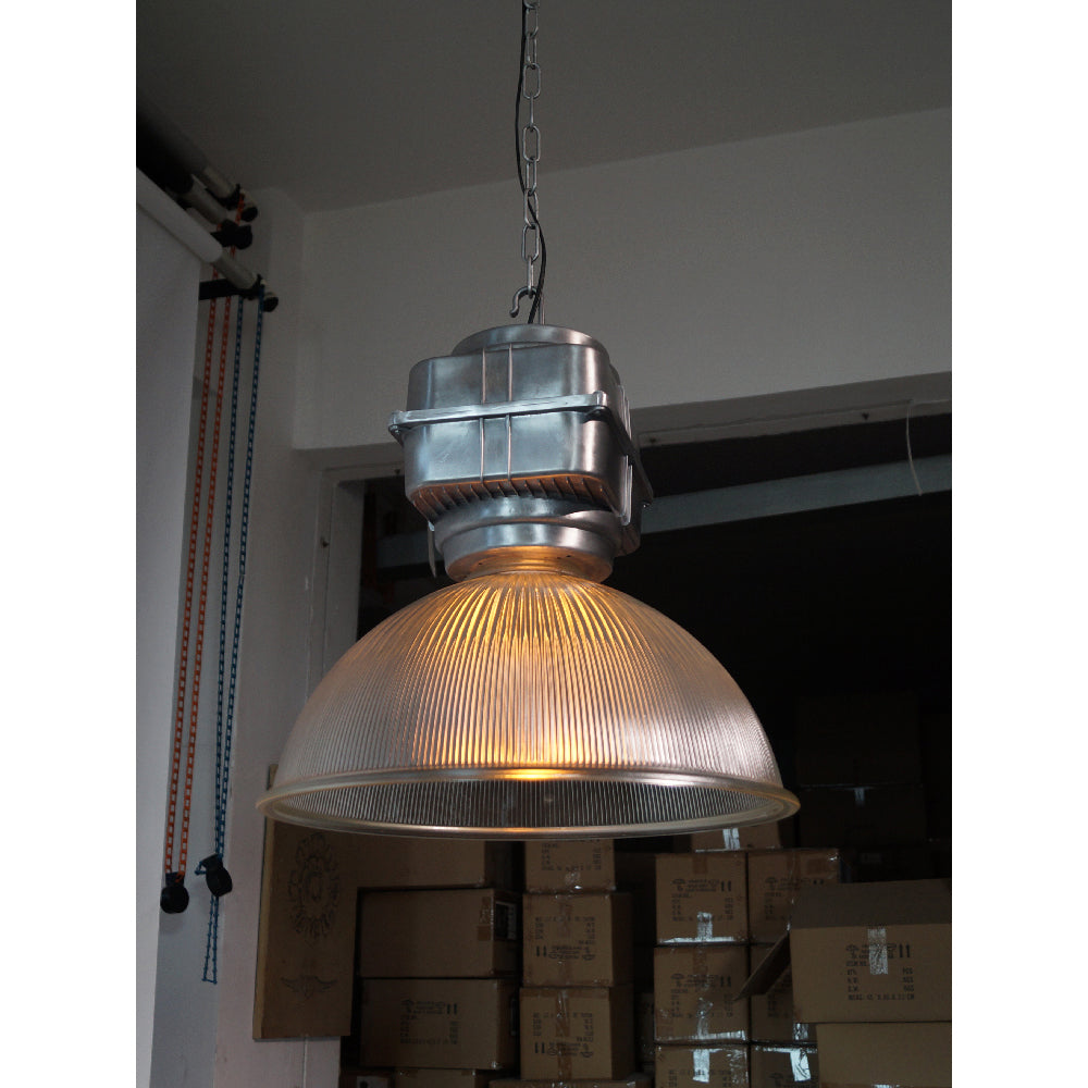 Vosilis Vintage Farmhouse Metal Glass Pendant Light - Lamp Copper