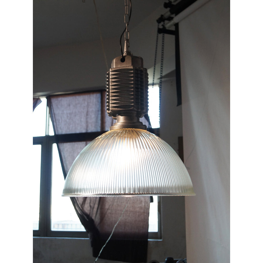 Vosilis Vintage Farmhouse Metal Glass Pendant Light - Lamp Copper