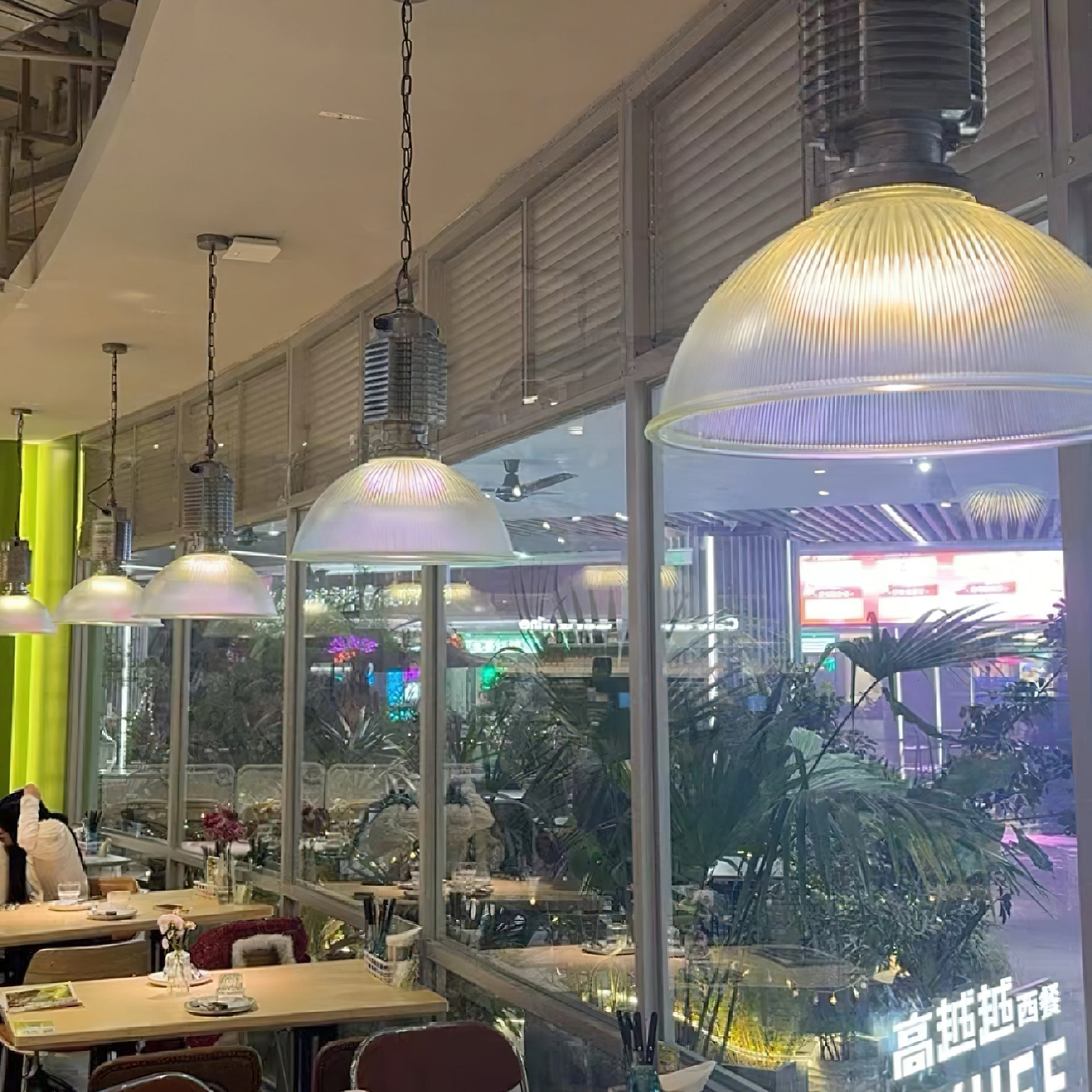 Vosilis Vintage Farmhouse Metal Glass Pendant Light - Lamp Copper