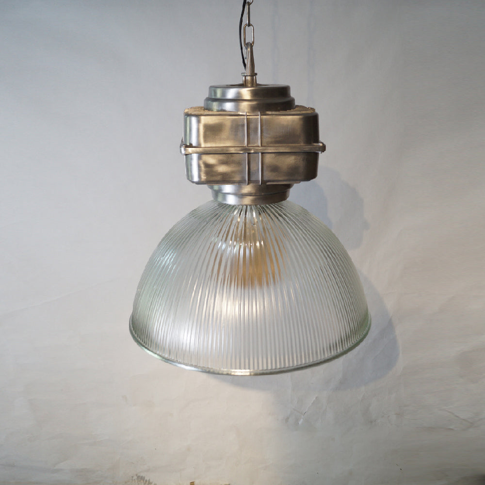 Vosilis Vintage Farmhouse Metal Glass Pendant Light - Lamp Copper
