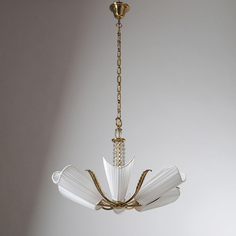 Arsole Individual Creativity Fabric Crystal Chandelier - Lamp Copper
