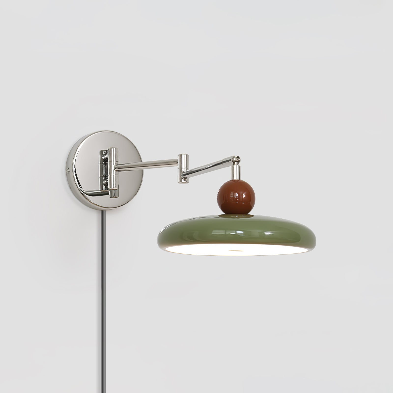 Aira Lámpara de Pared con Enchufe Verde / Beige