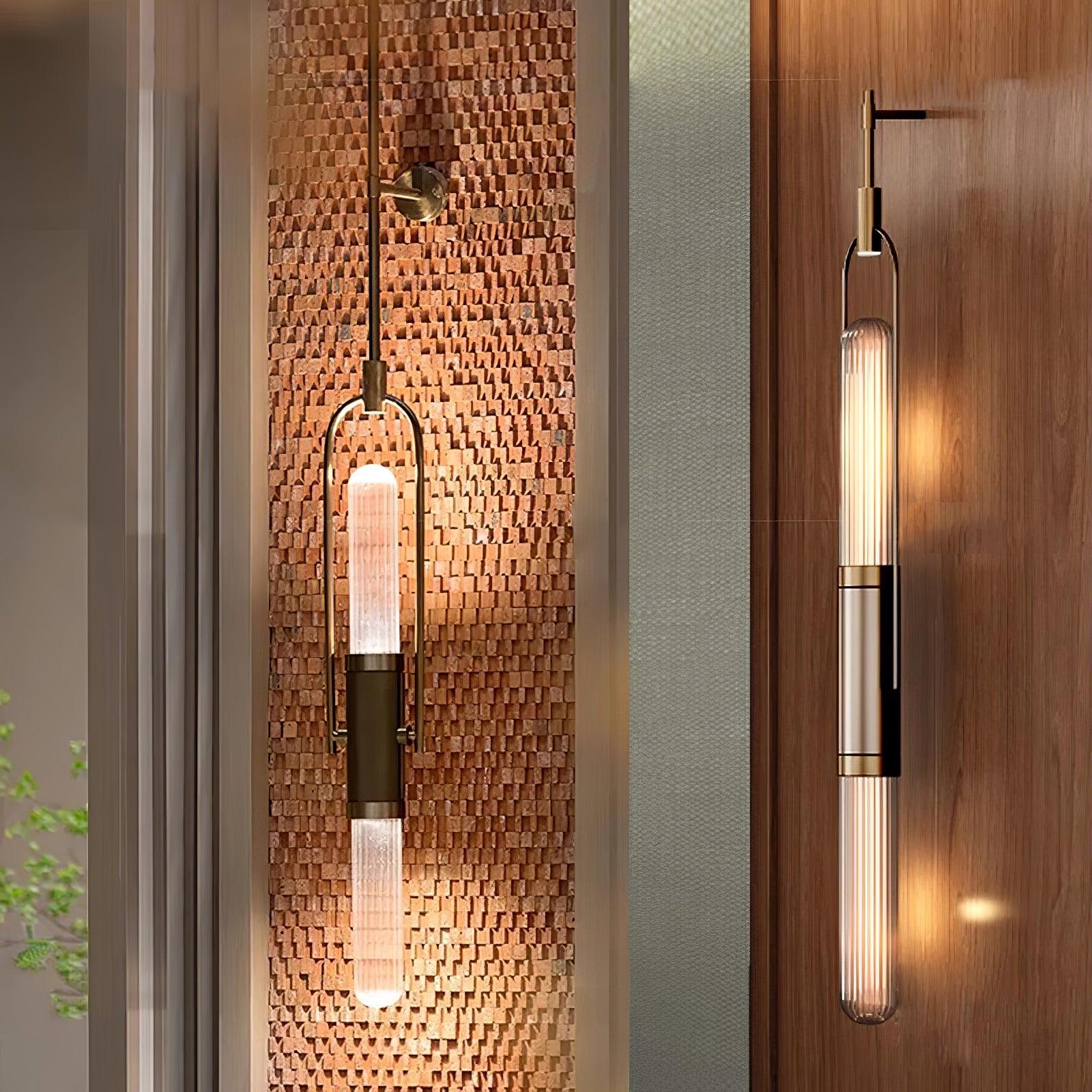 Olraeos Nordic Art Long Arc Glass Wall Lamp - Letslighting