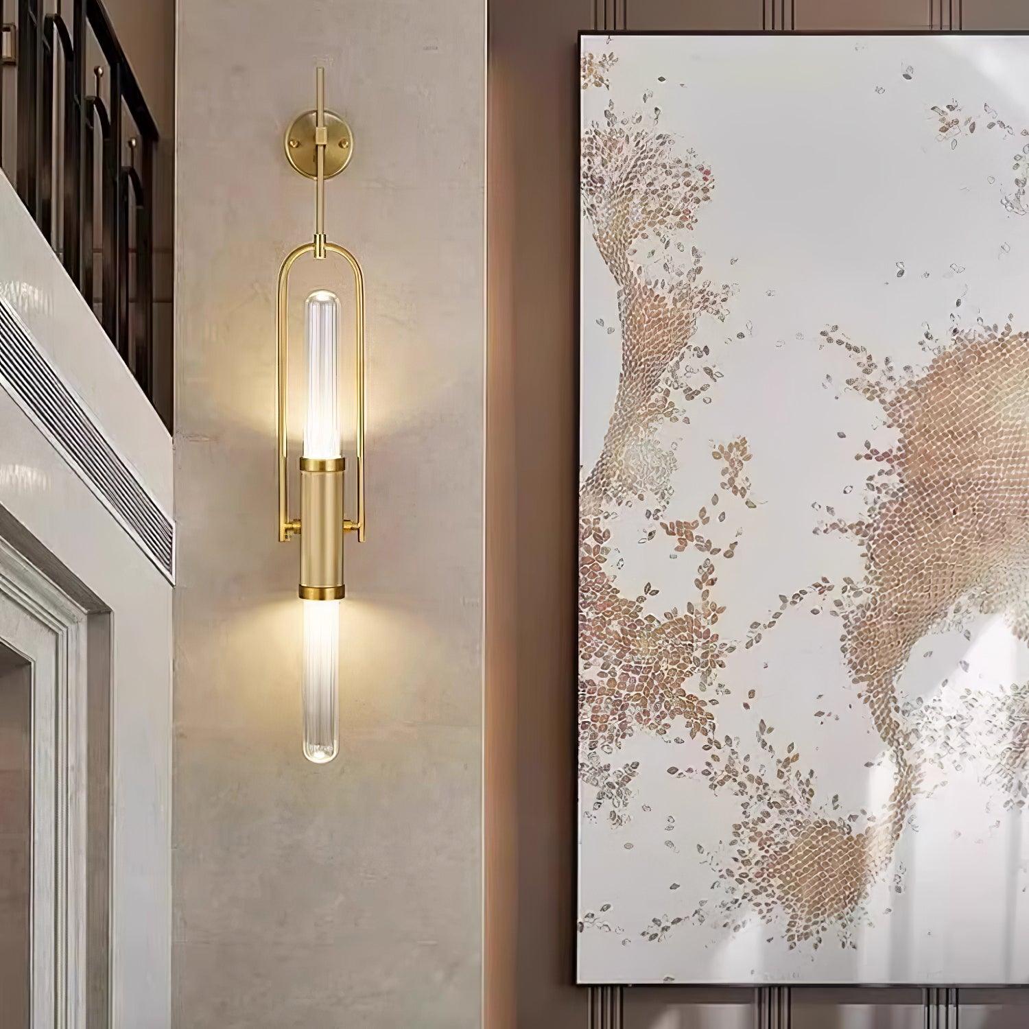 Olraeos Nordic Art Long Arc Glass Wall Lamp - Letslighting