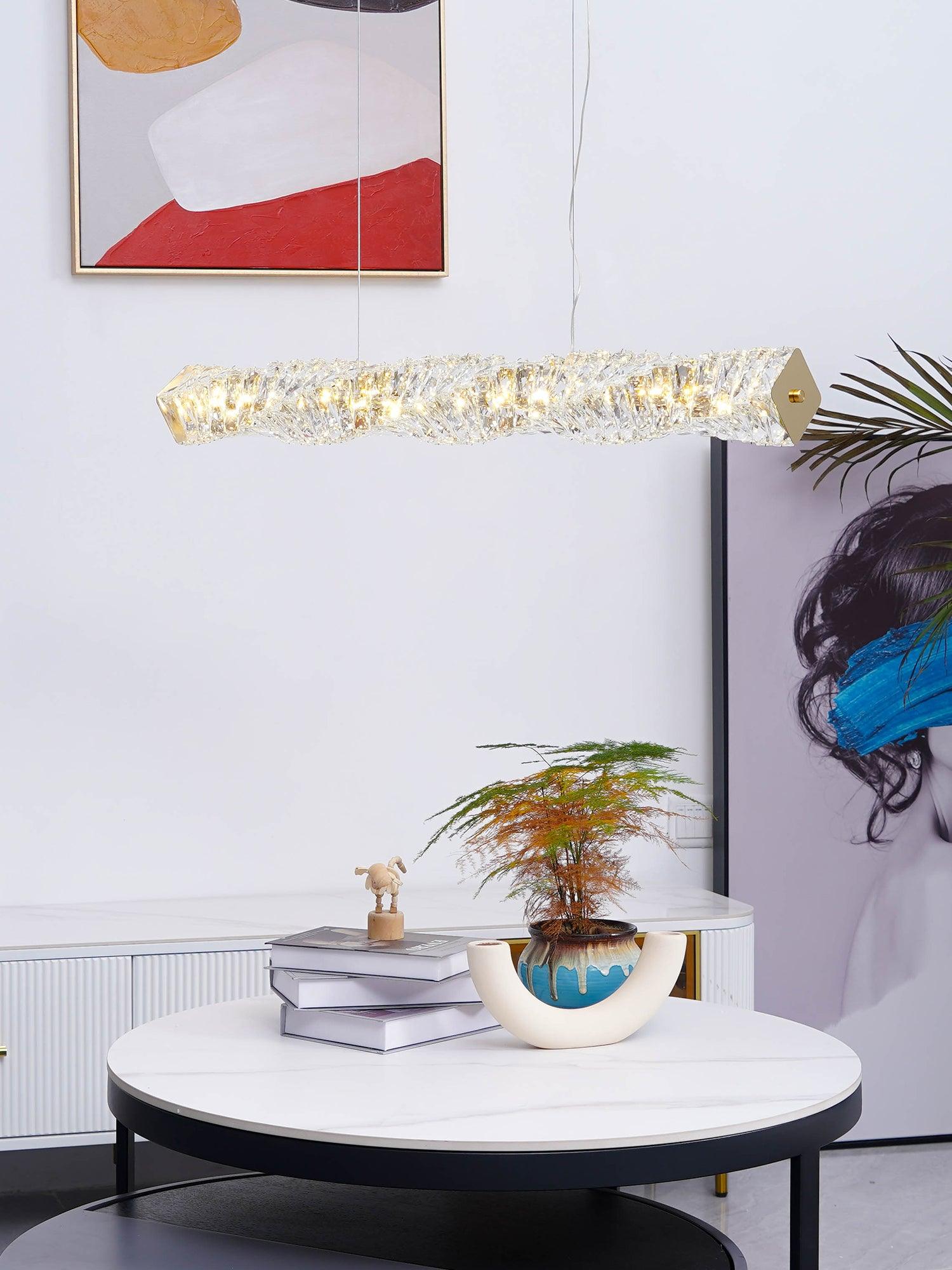 Long Crystal Pendant Lamp - Letslighting