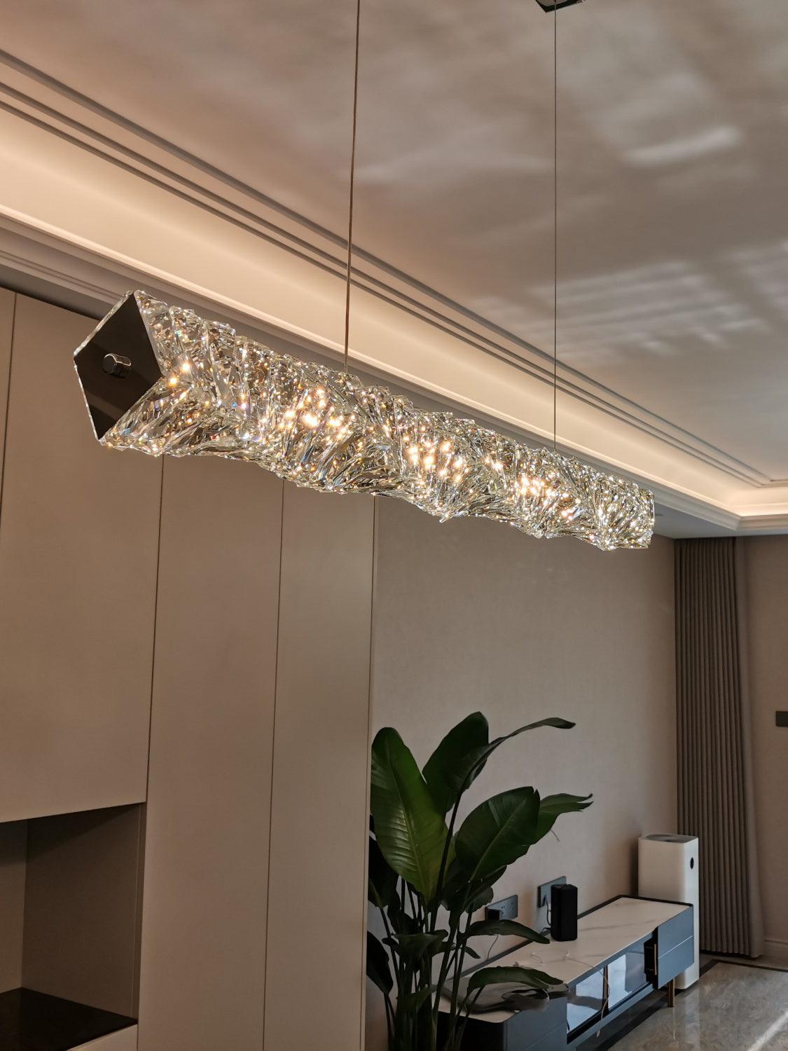 Long Crystal Pendant Lamp - Letslighting