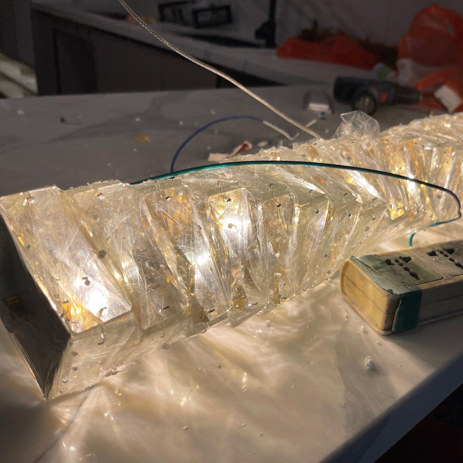 Long Crystal Pendant Lamp - Letslighting