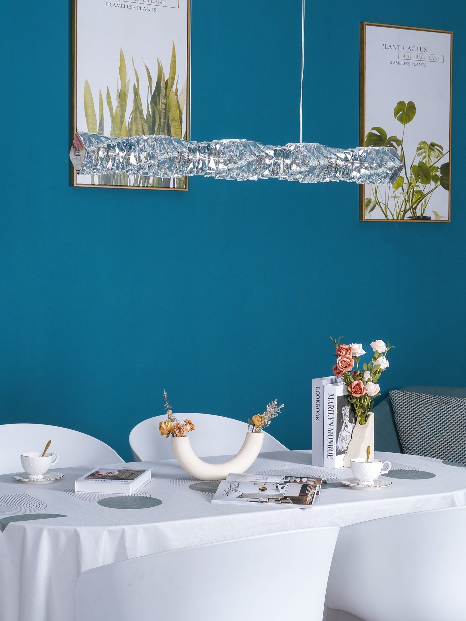Long Crystal Pendant Lamp - Letslighting