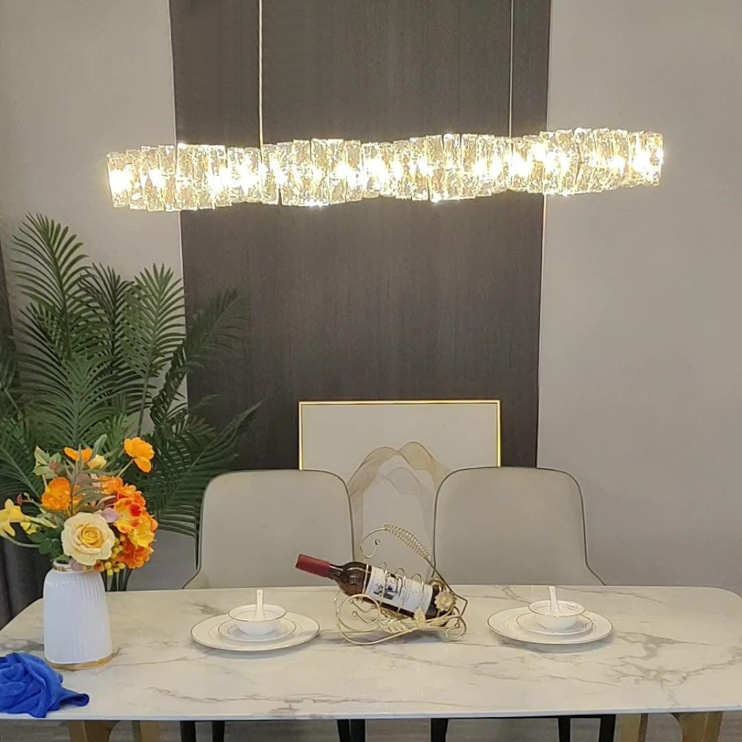 Long Crystal Pendant Lamp - Letslighting