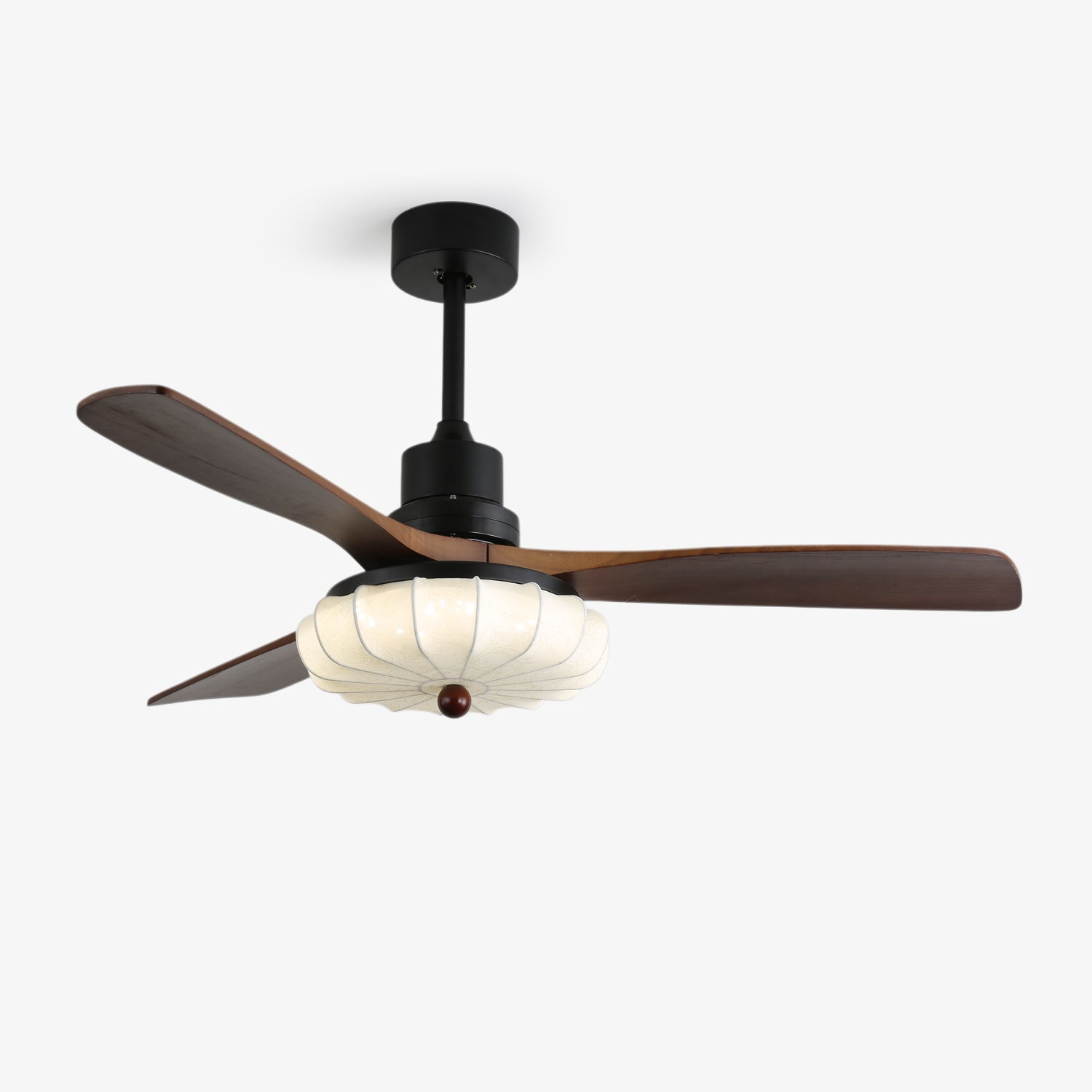 Ventilador de Techo con Luz Jasper Bloom con pantalla de tela de loto