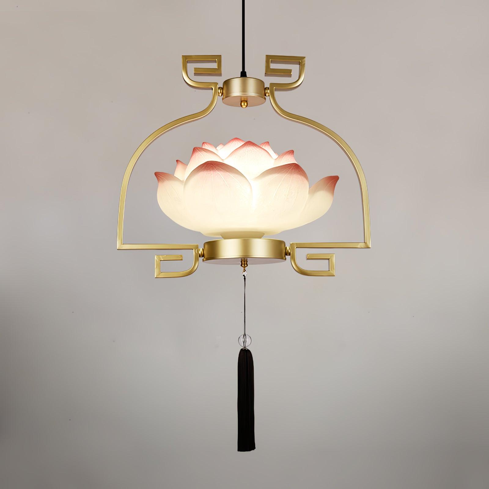 Lotus Oriental Resin Chandelier - Letslighting