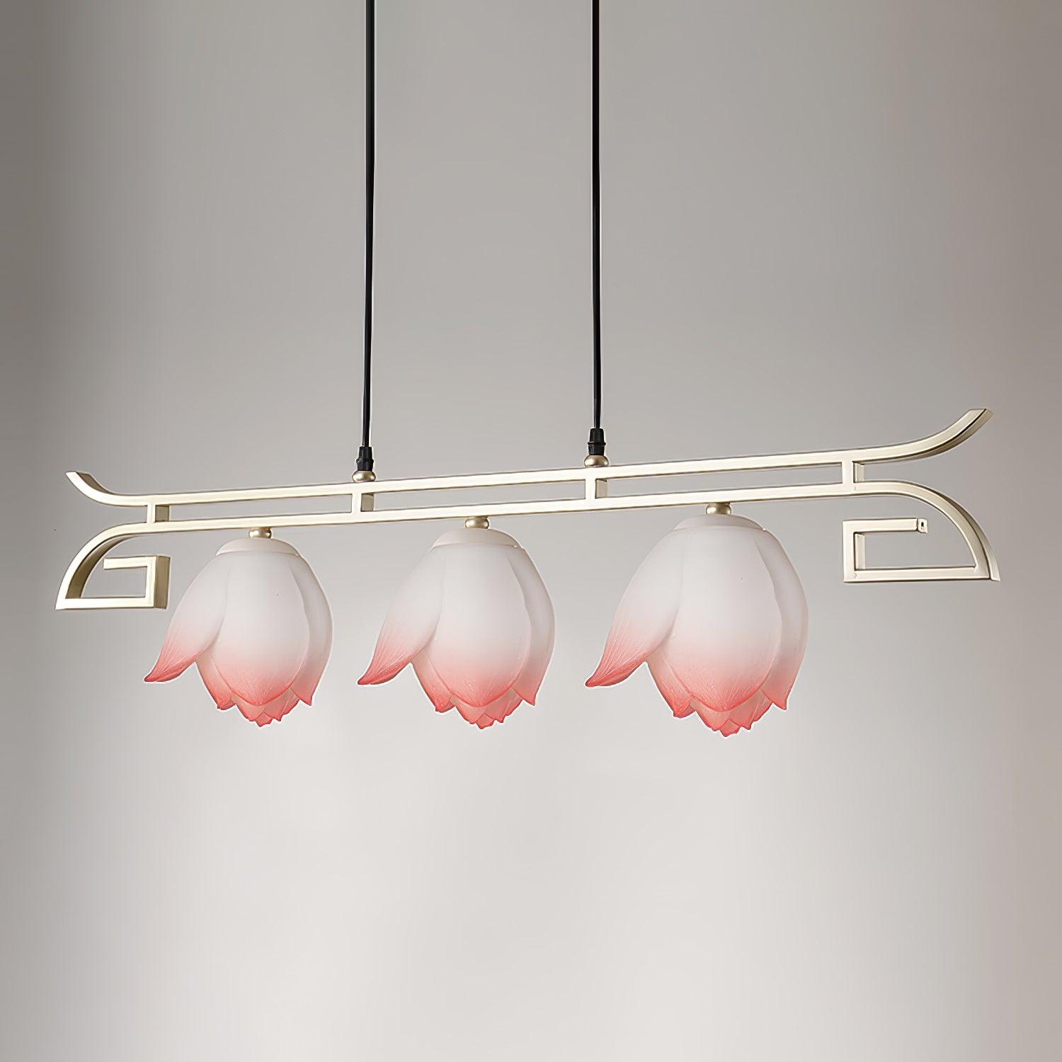 Lotus Oriental Resin Chandelier - Letslighting