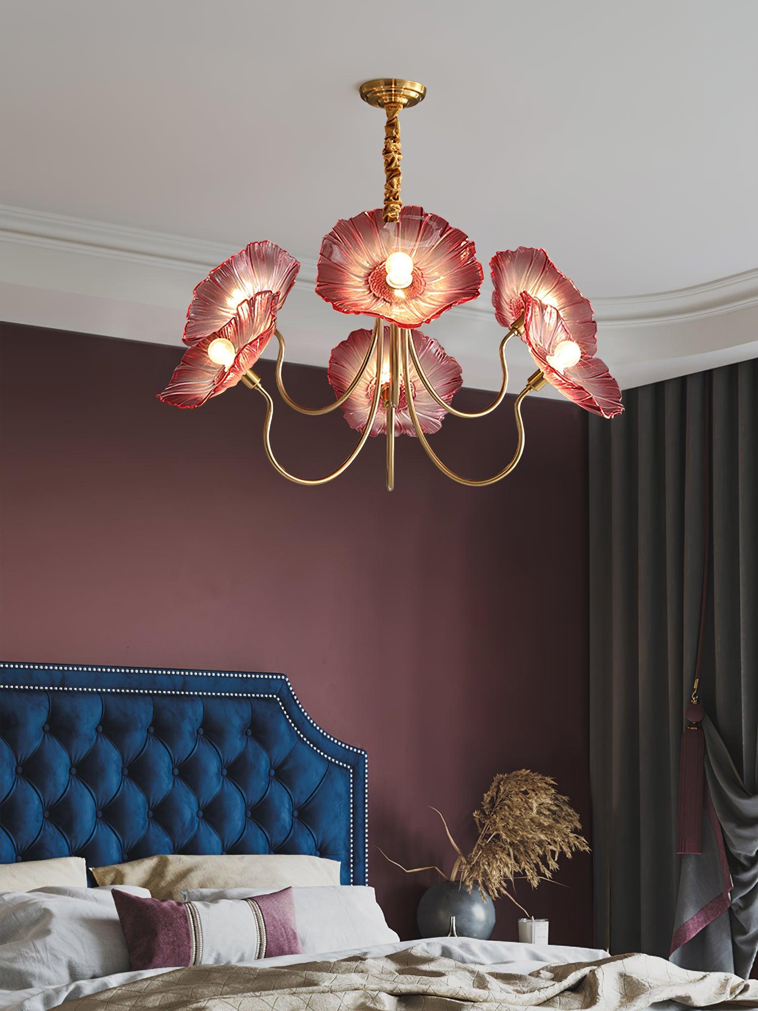 Lotus Leaf Glass Chandelier - Letslighting