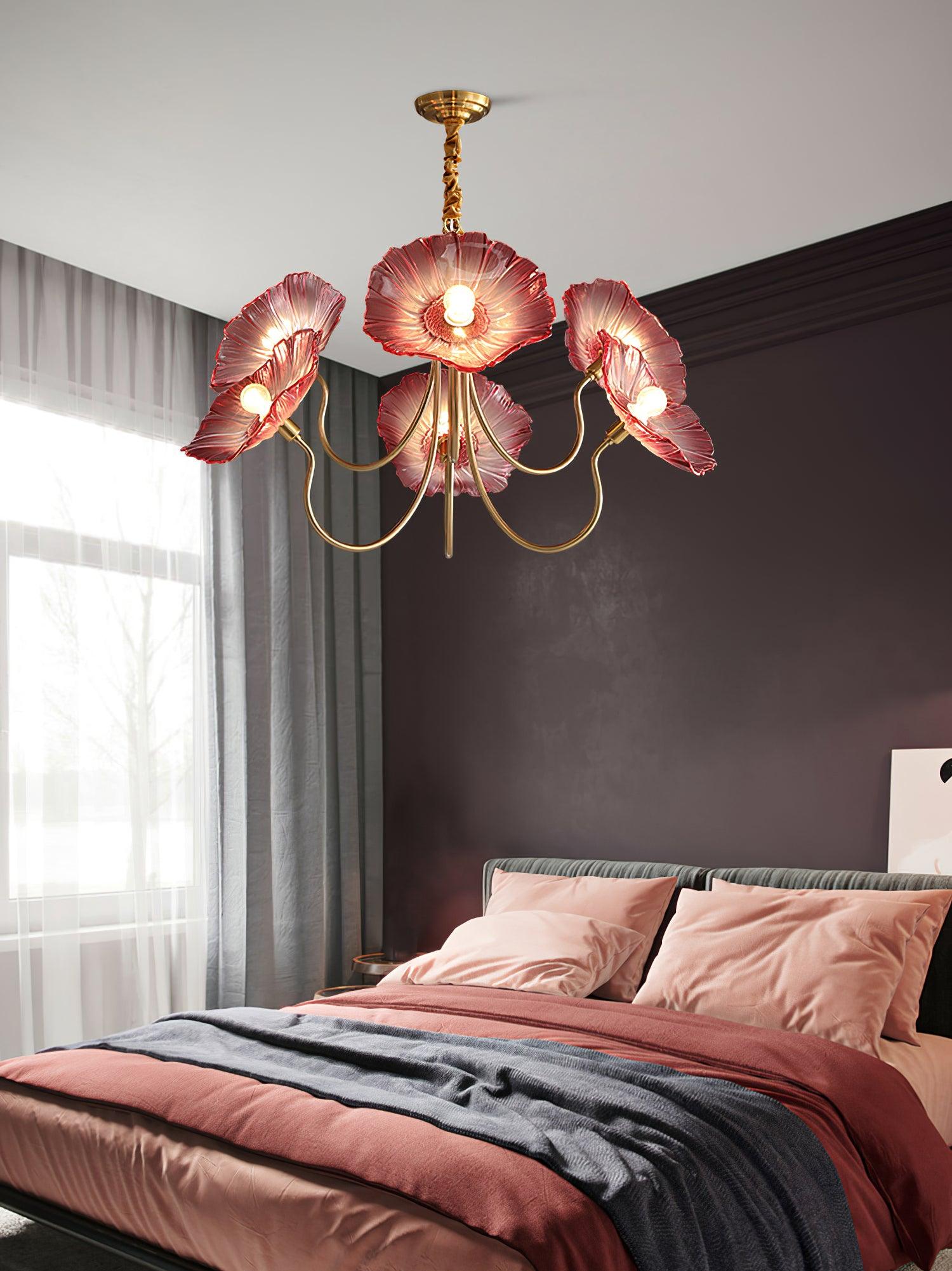 Lotus Leaf Glass Chandelier - Letslighting