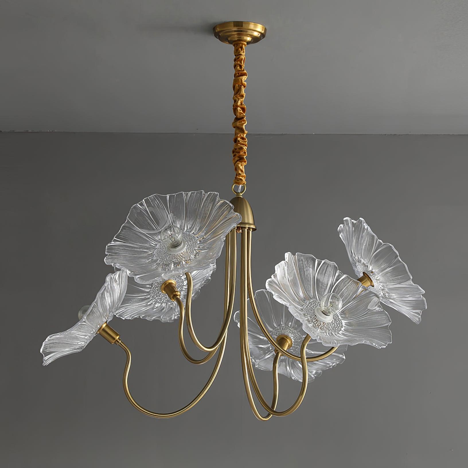 Lotus Leaf Glass Chandelier - Letslighting