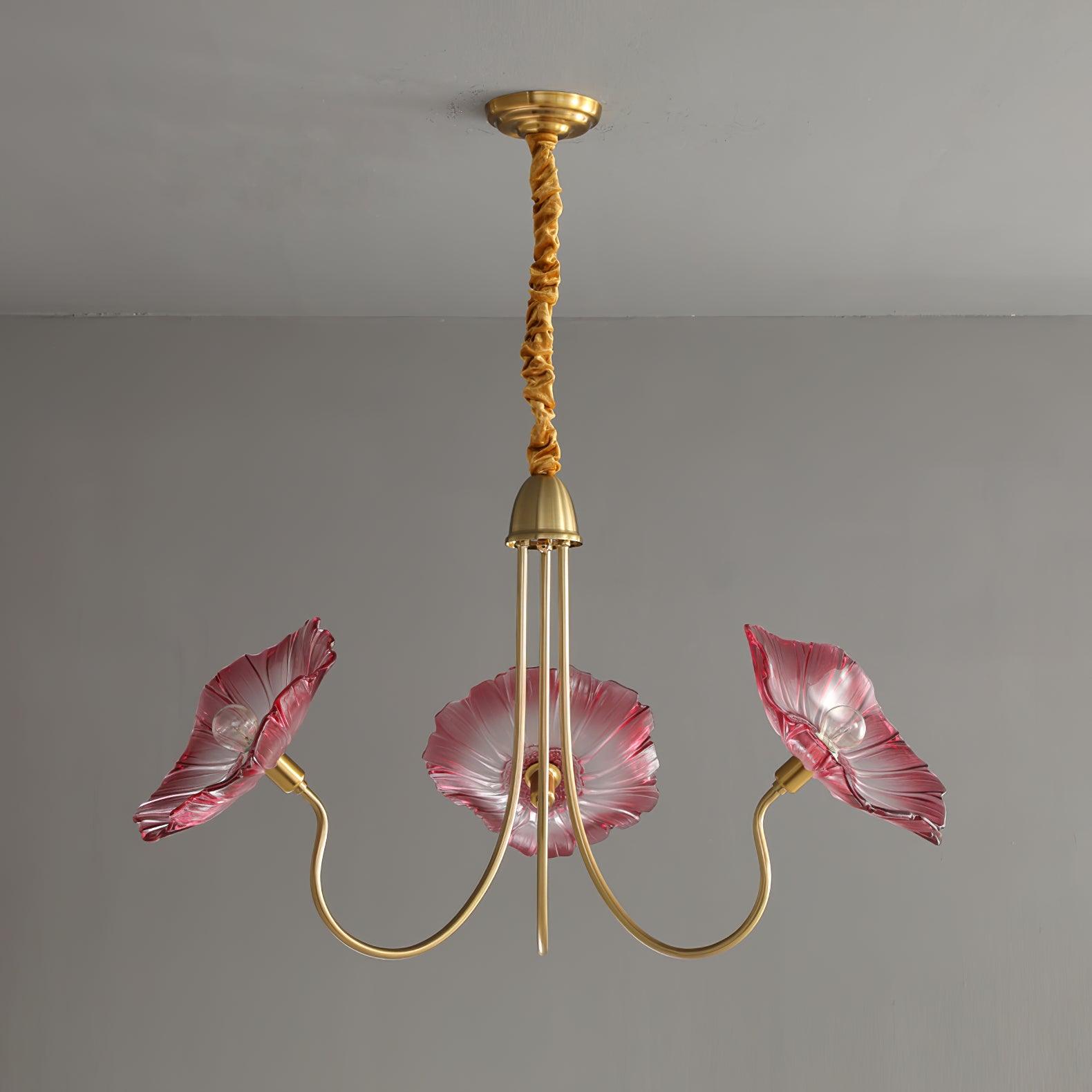 Lotus Leaf Glass Chandelier - Letslighting