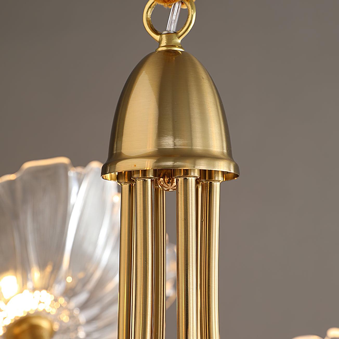 Lotus Leaf Glass Chandelier - Letslighting