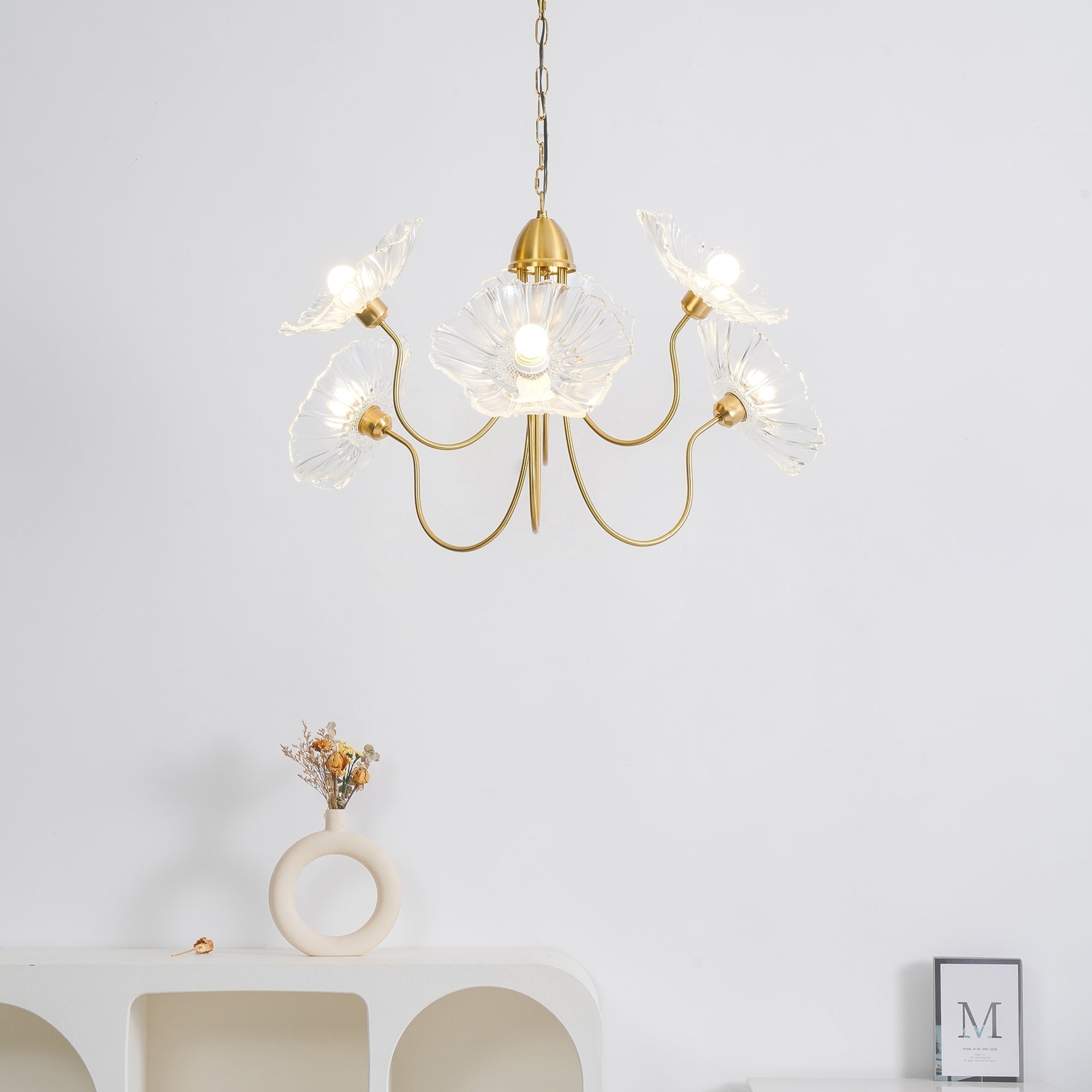 Lotus Leaf Glass Chandelier - Letslighting