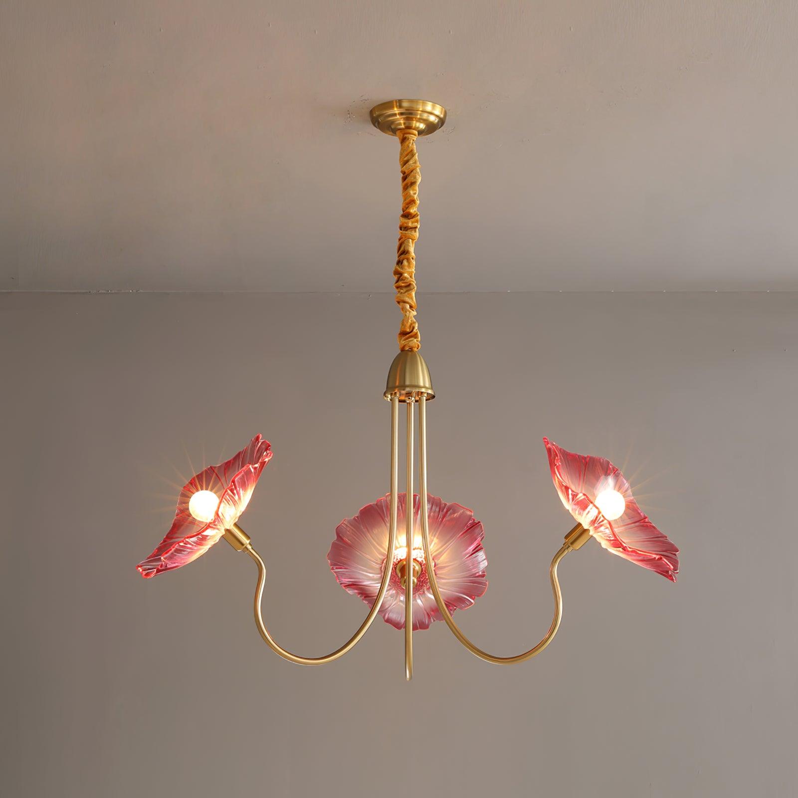 Lotus Leaf Glass Chandelier - Letslighting