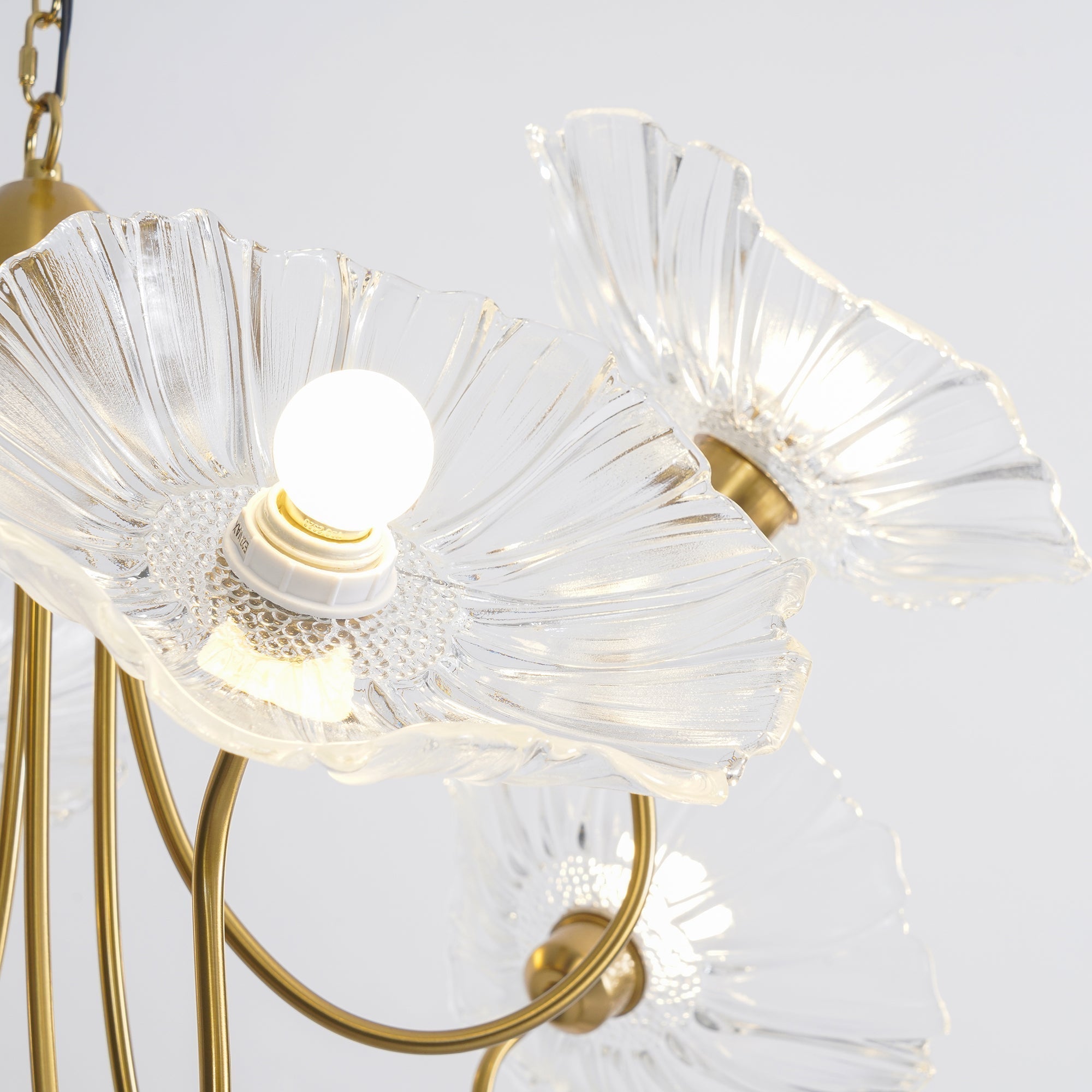 Lotus Leaf Glass Chandelier - Letslighting