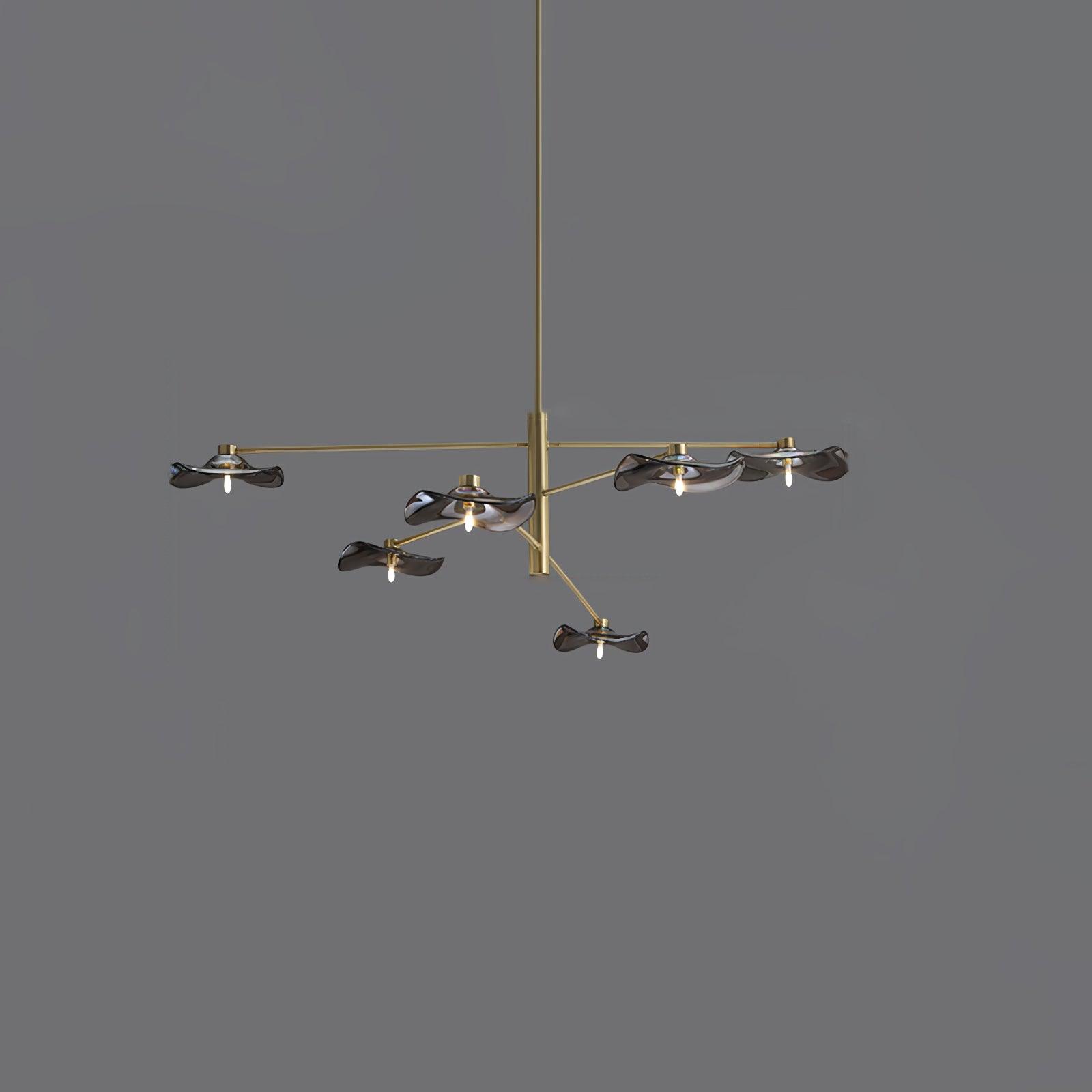 Lotus Leaves Glass Chandelier - Letslighting