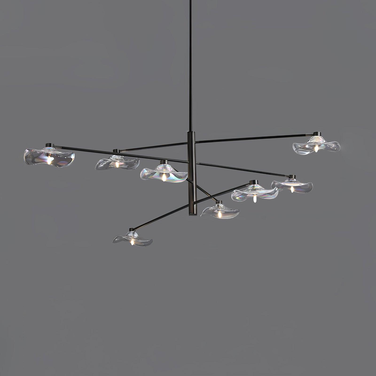 Lotus Leaves Glass Chandelier - Letslighting