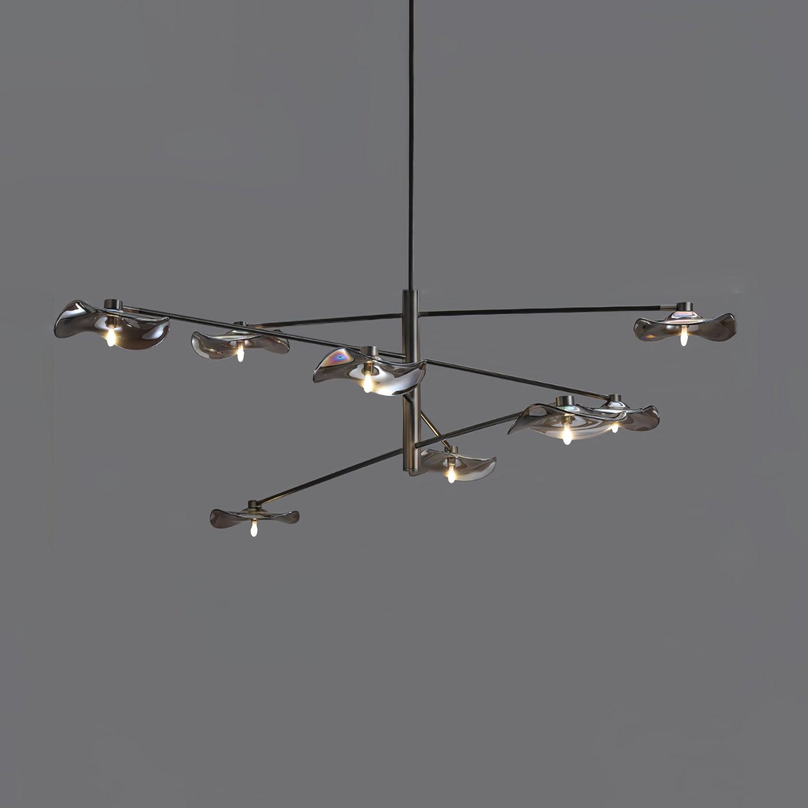 Lotus Leaves Glass Chandelier - Letslighting