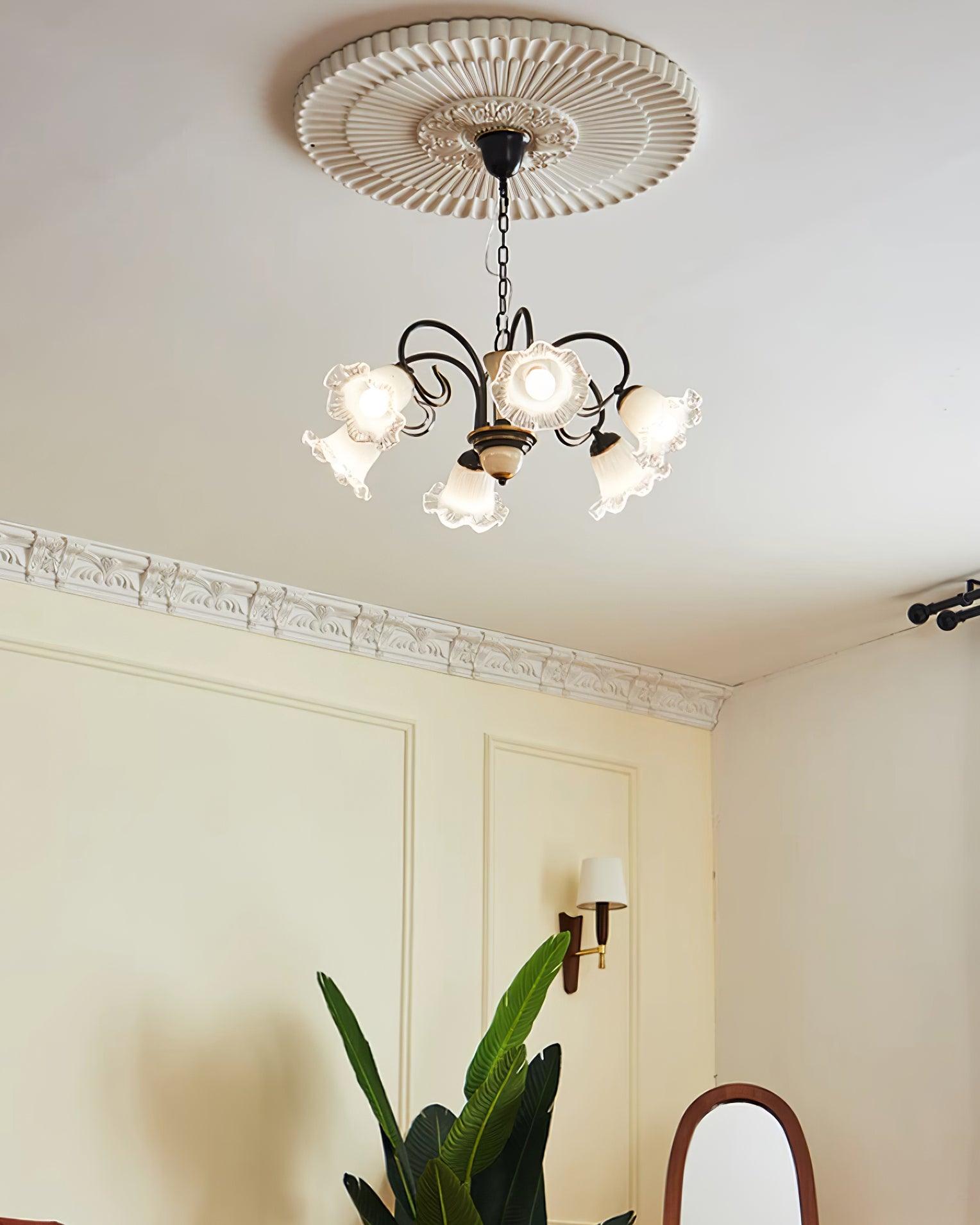 Luce Black Chandelier - Letslighting