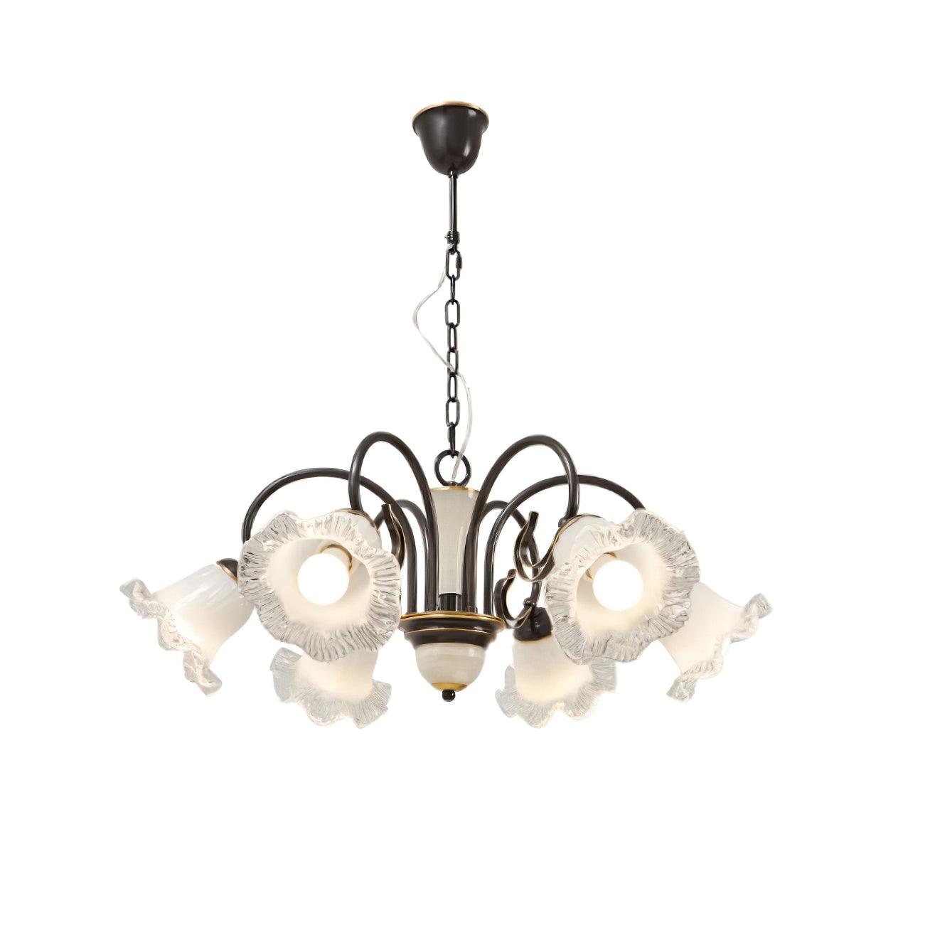 Luce Black Chandelier - Letslighting