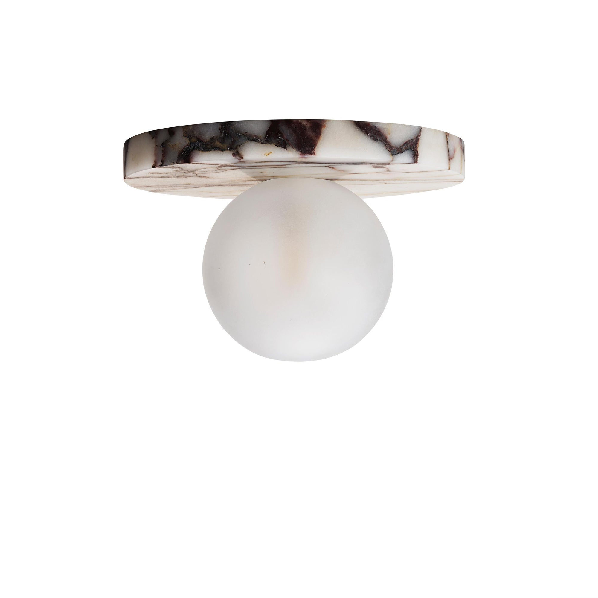 Arthaen Modern Minimalist Marble Travertine Flushmount Sconce Wall Lamp - Lamp Copper