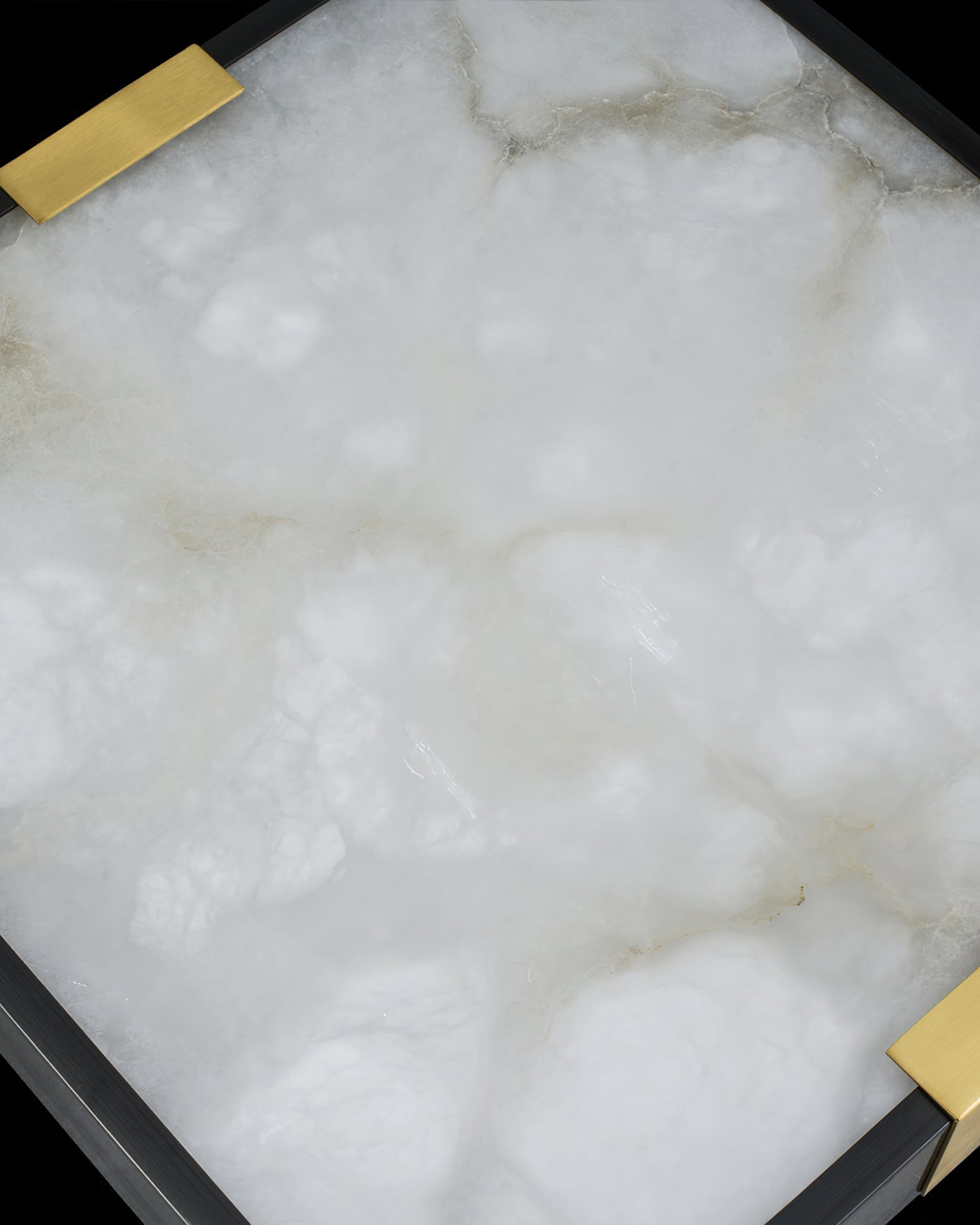 Uphaara Modern Minimalist Alabaster Ceiling Light - Lamp Copper