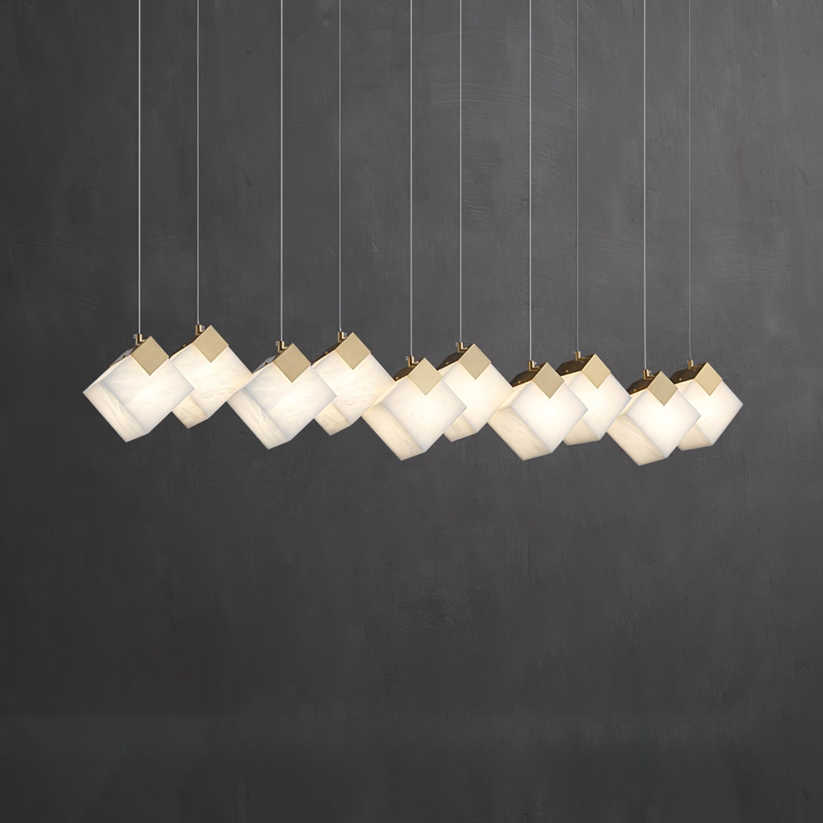 Vevariel Linear Alabaster Pendant Light - Letslighting