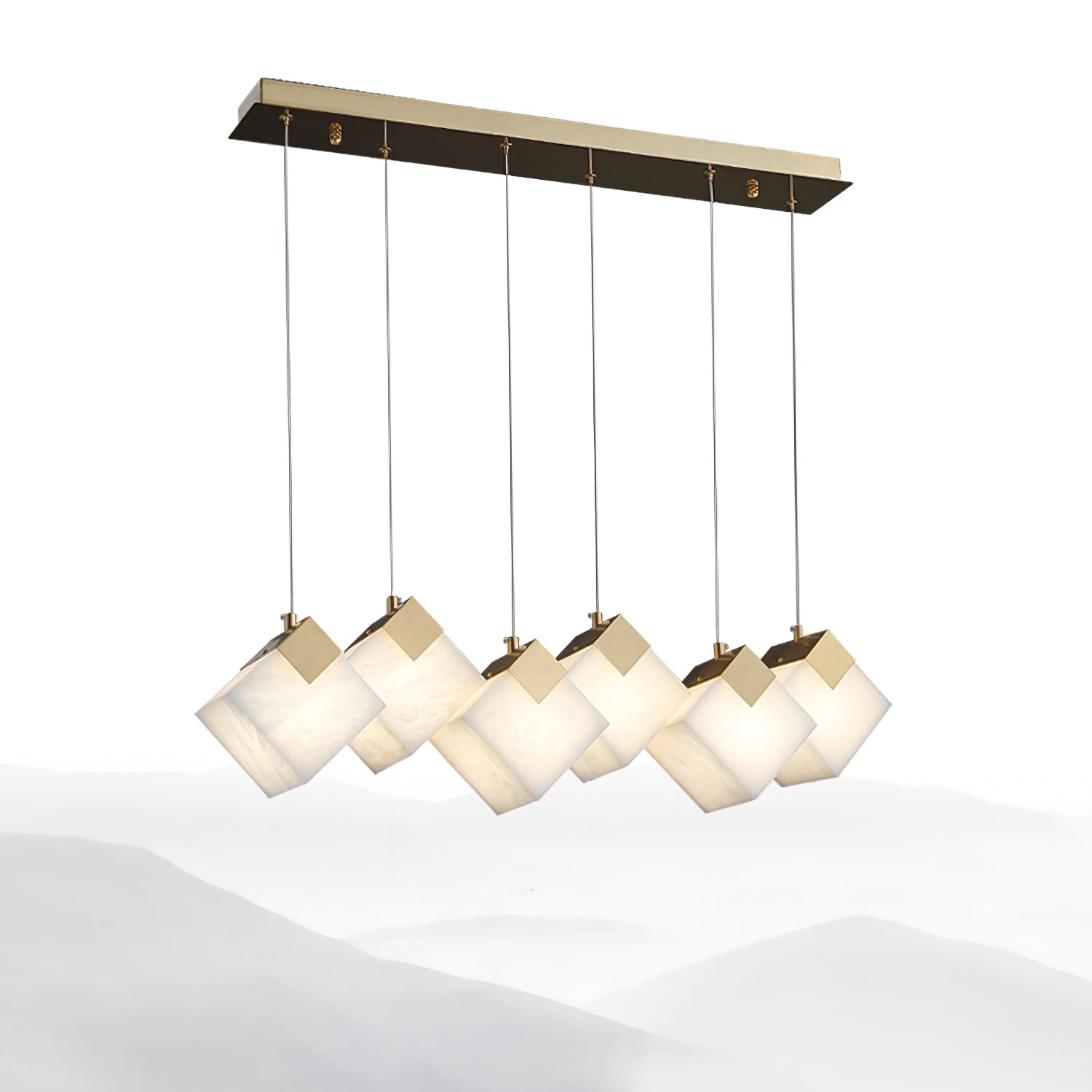 Vevariel Linear Alabaster Pendant Light - Letslighting