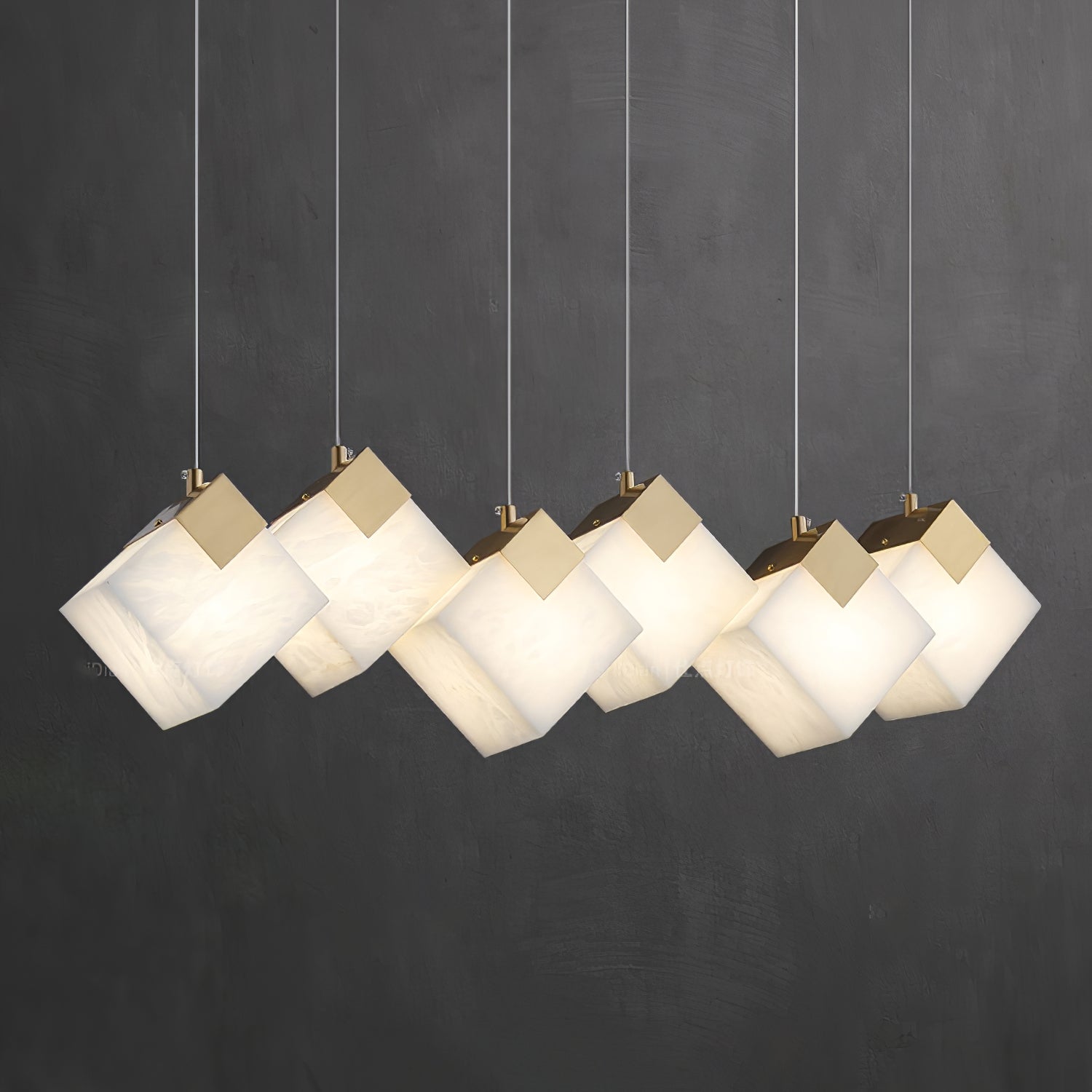 Vevariel Linear Alabaster Pendant Light - Letslighting