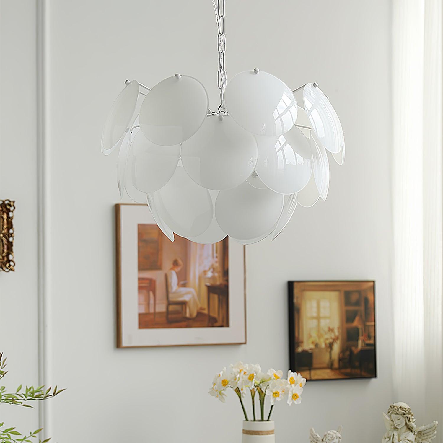 Sophia Minimalist Glass Chandelier - Letslighting