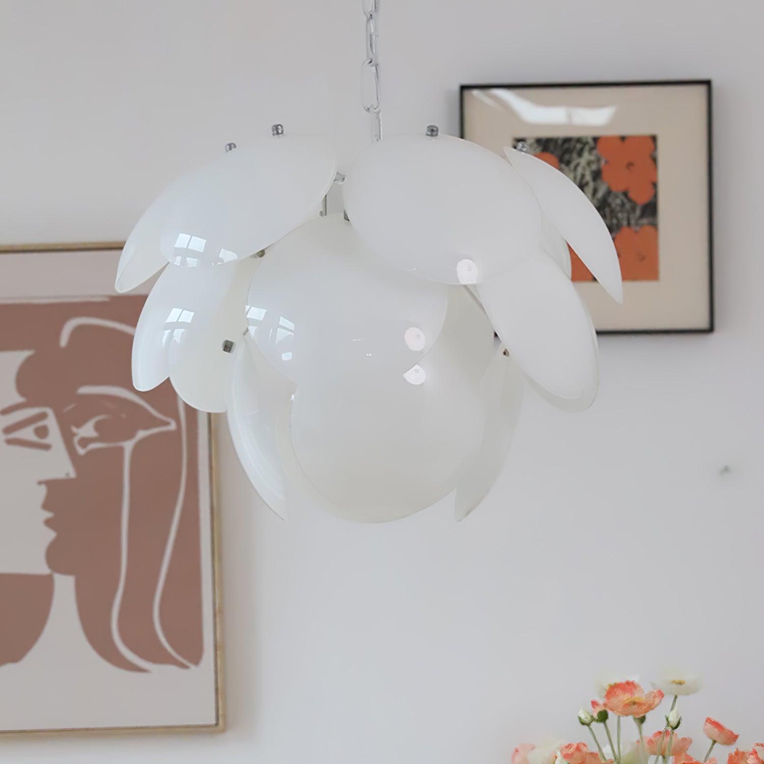 Sophia Minimalist Glass Chandelier - Letslighting