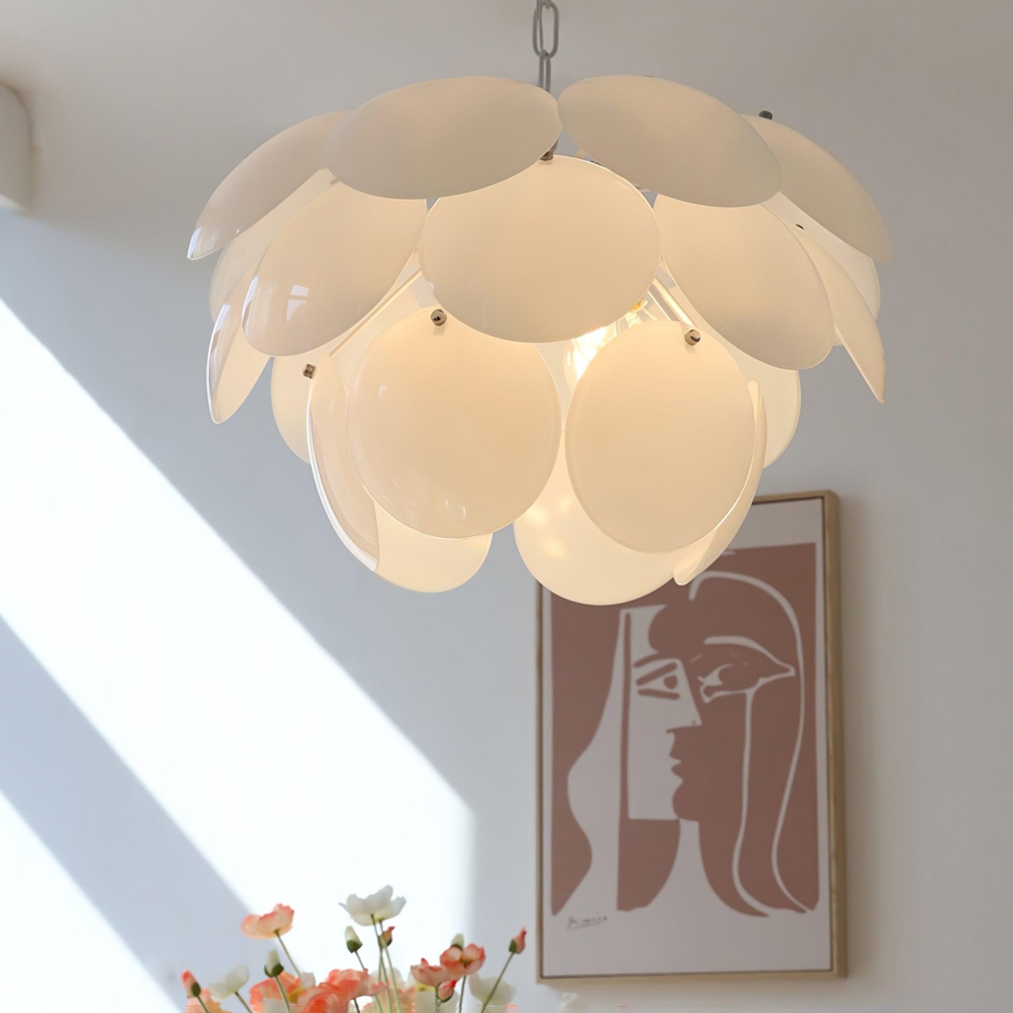 Sophia Minimalist Glass Chandelier - Letslighting