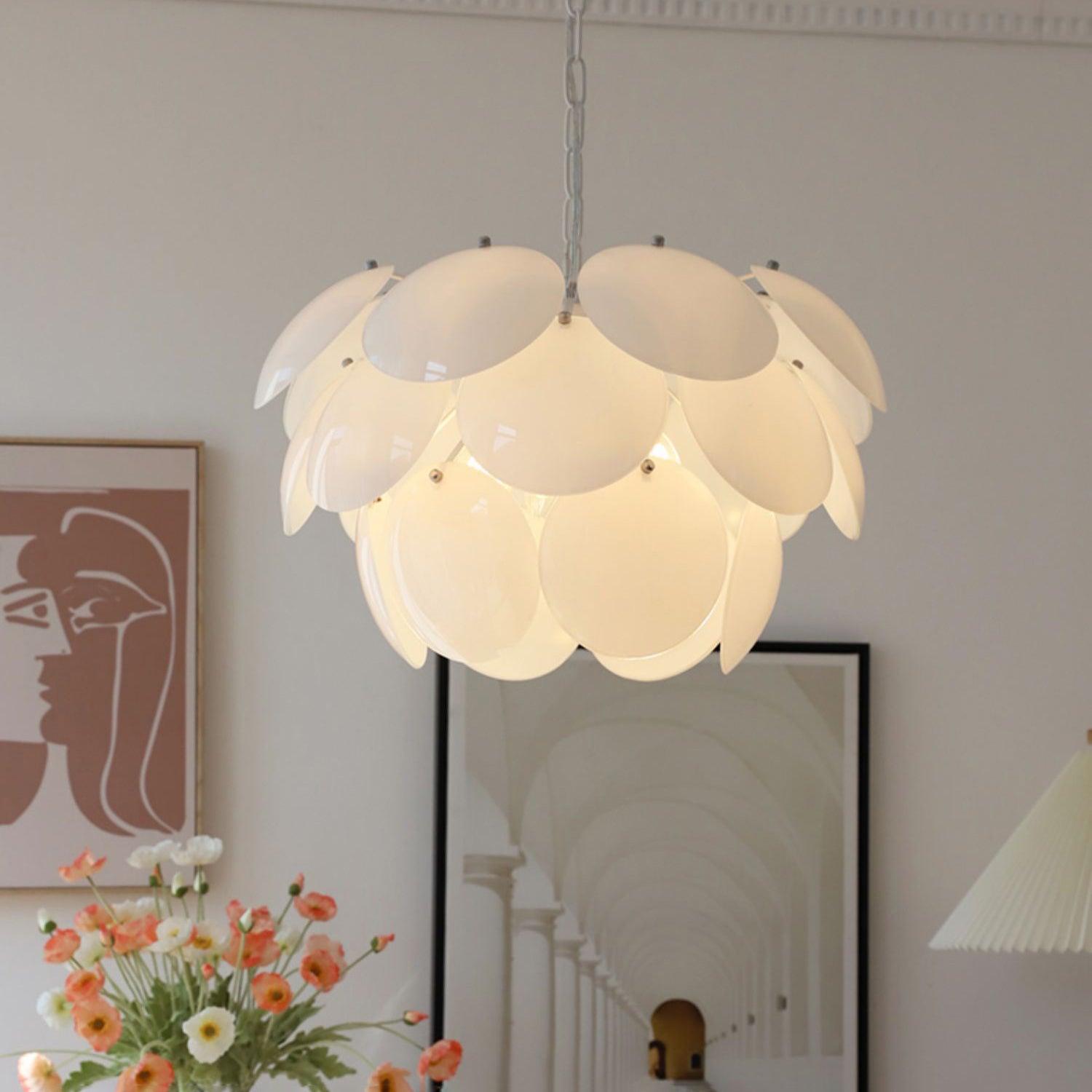 Sophia Minimalist Glass Chandelier - Letslighting
