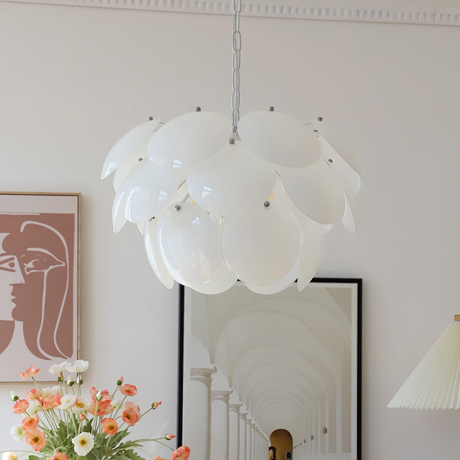 Sophia Minimalist Glass Chandelier - Letslighting