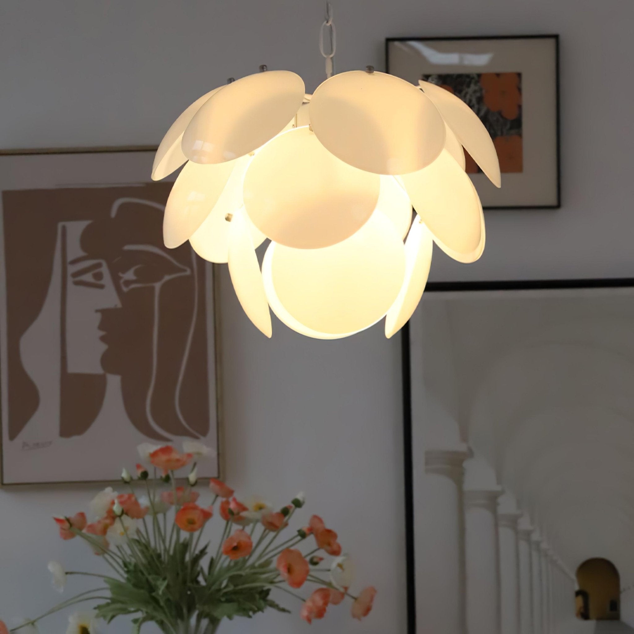 Sophia Minimalist Glass Chandelier - Letslighting