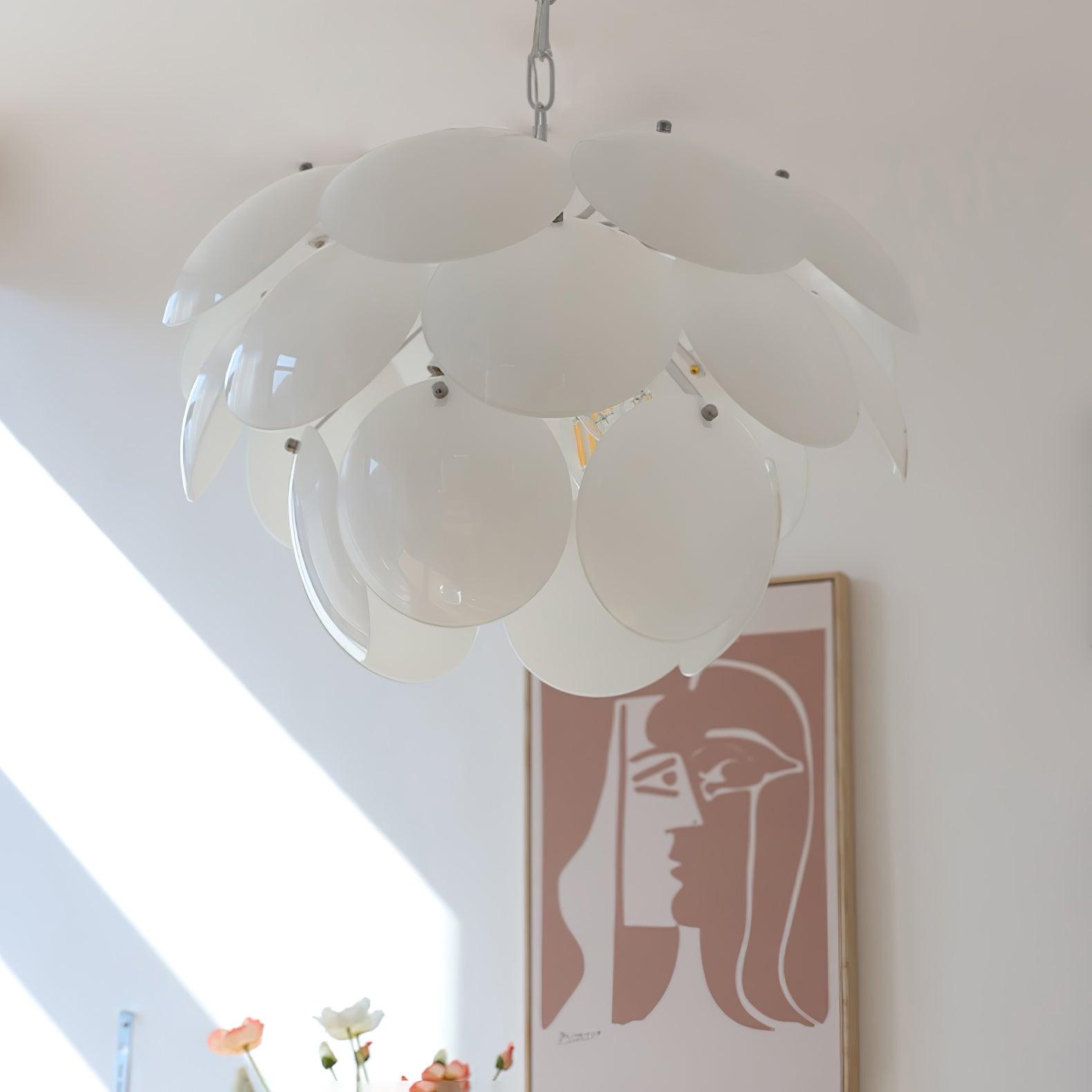 Sophia Minimalist Glass Chandelier - Letslighting