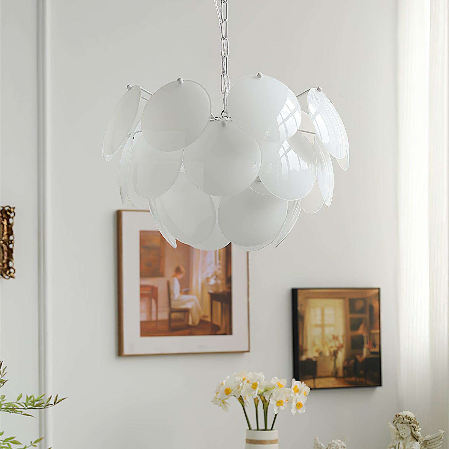 Sophia Minimalist Glass Chandelier - Letslighting