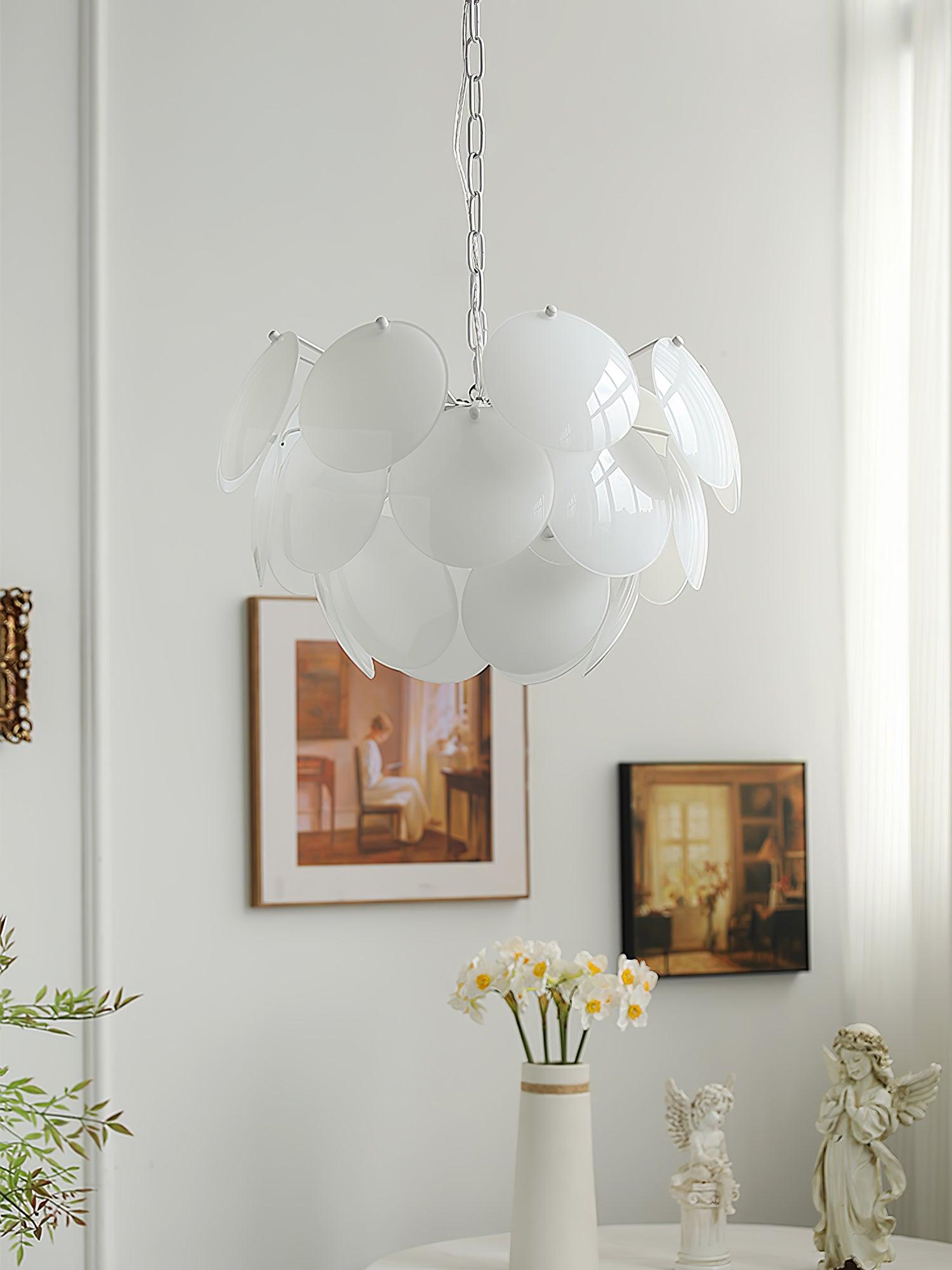 Sophia Minimalist Glass Chandelier - Letslighting