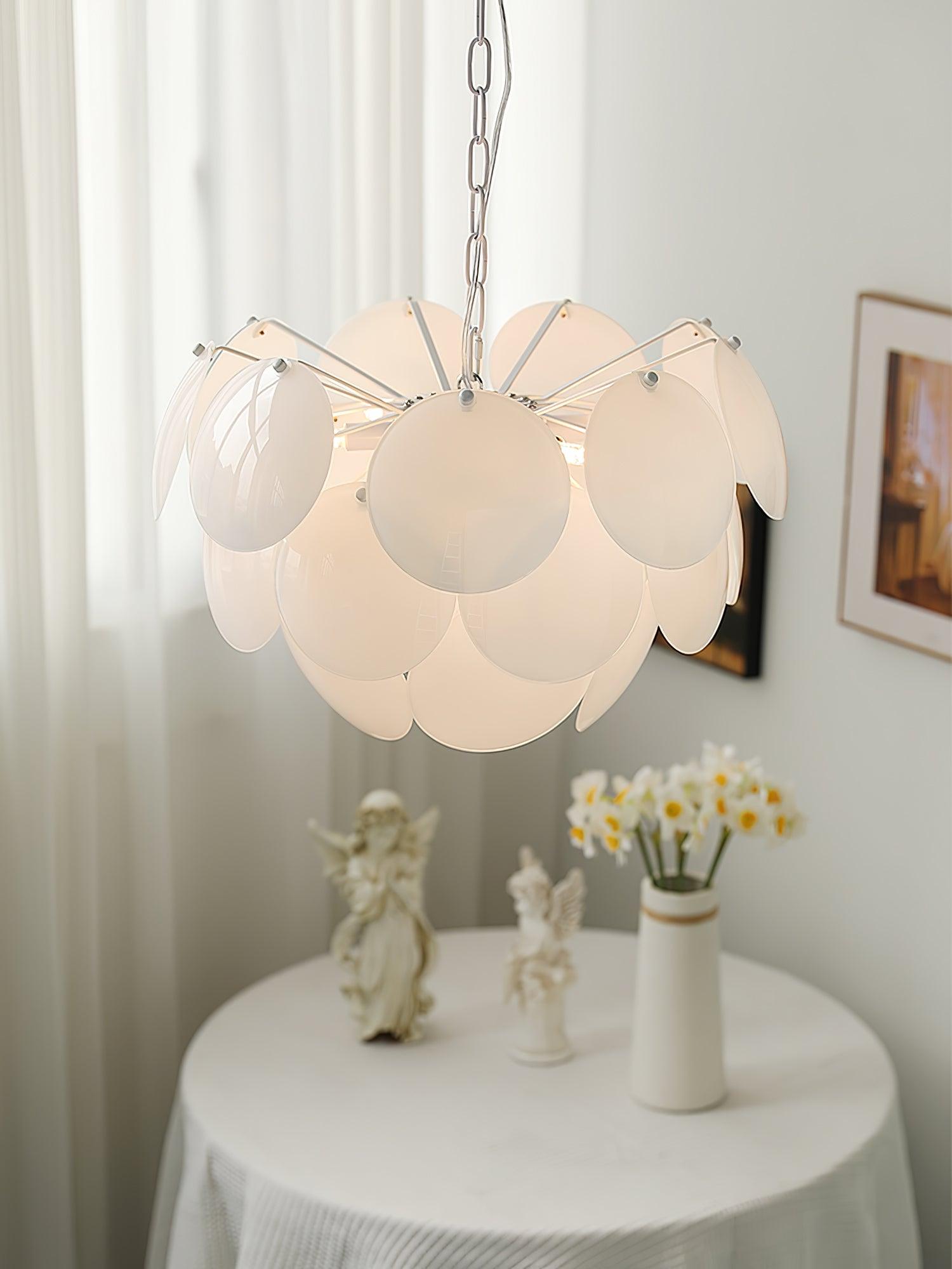 Sophia Minimalist Glass Chandelier - Letslighting