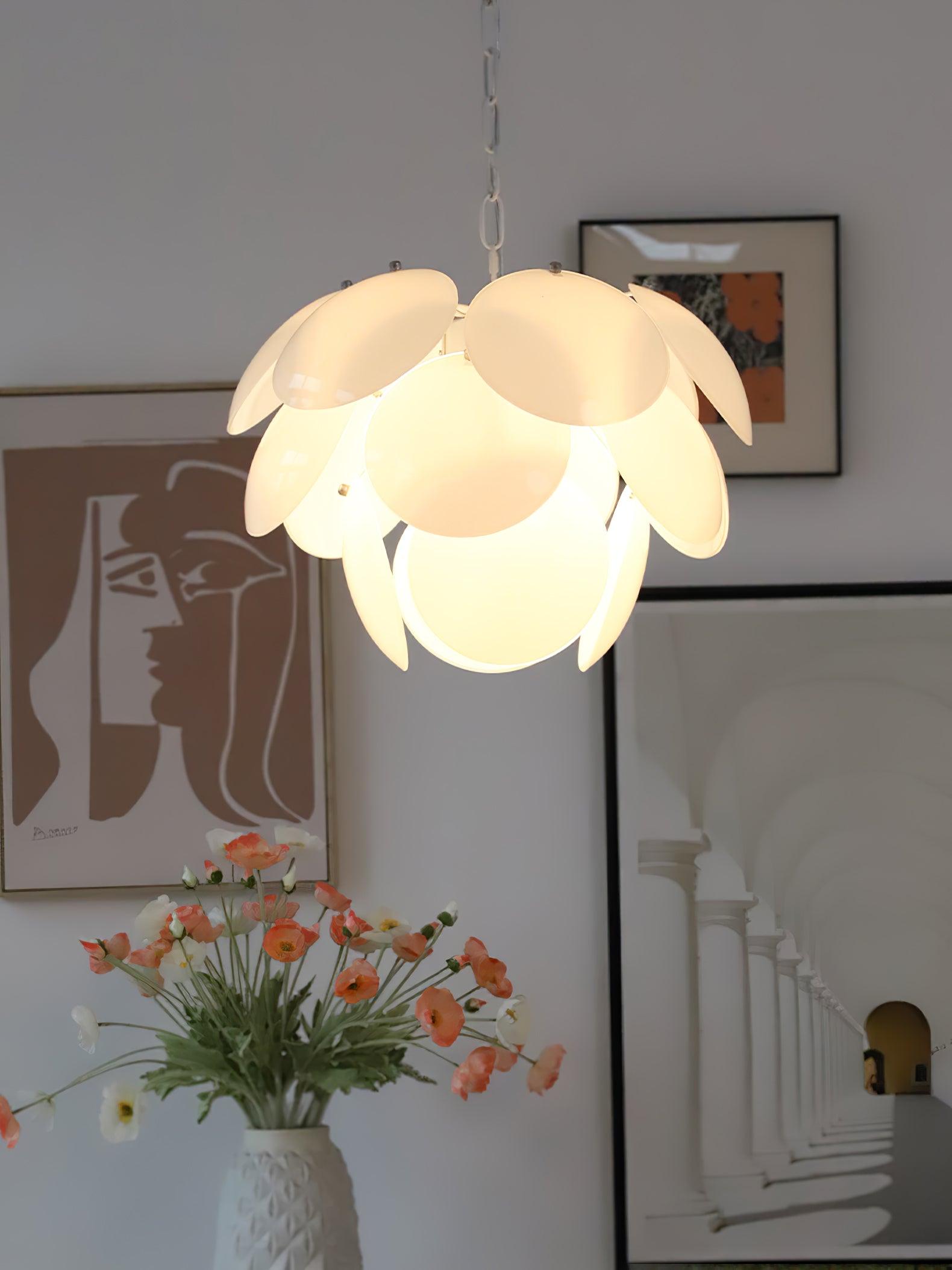 Sophia Minimalist Glass Chandelier - Letslighting