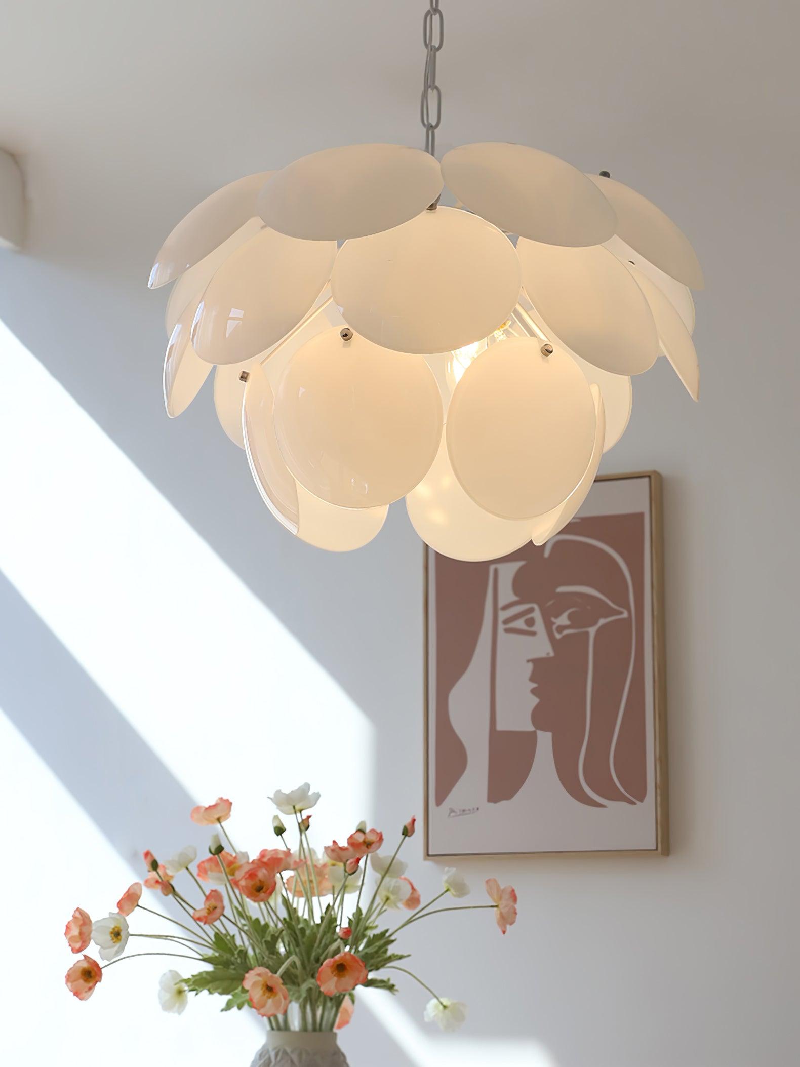 Sophia Minimalist Glass Chandelier - Letslighting