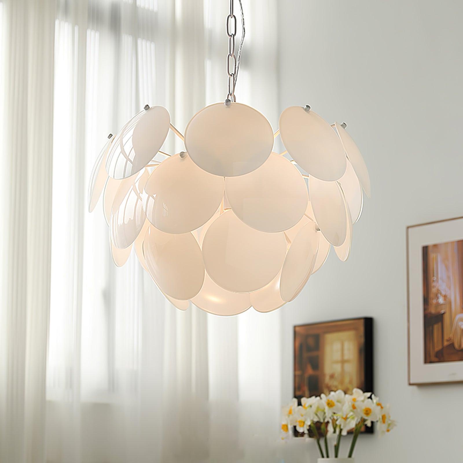 Sophia Minimalist Glass Chandelier - Letslighting