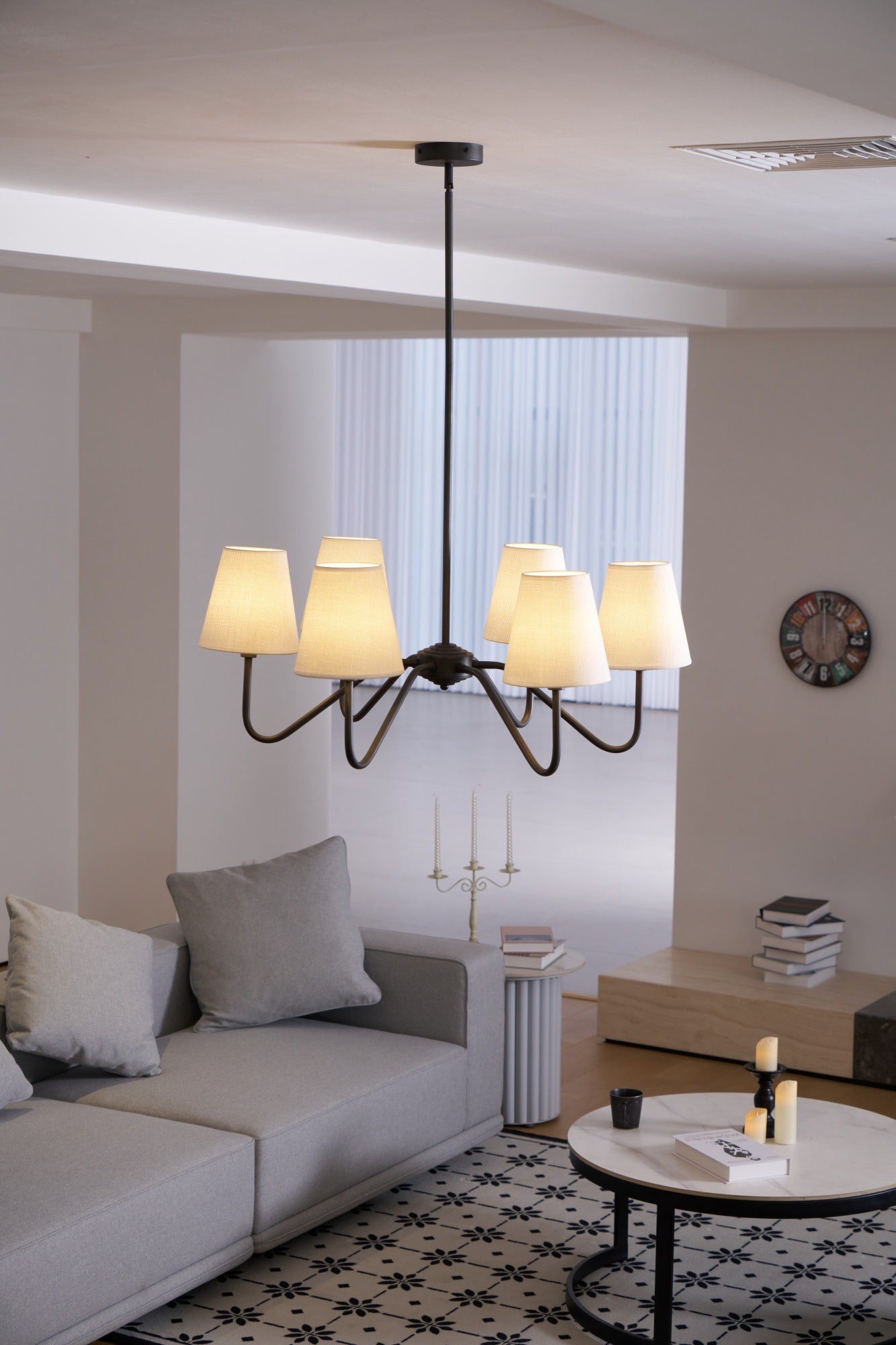 Lumos Black Chandelier - Letslighting
